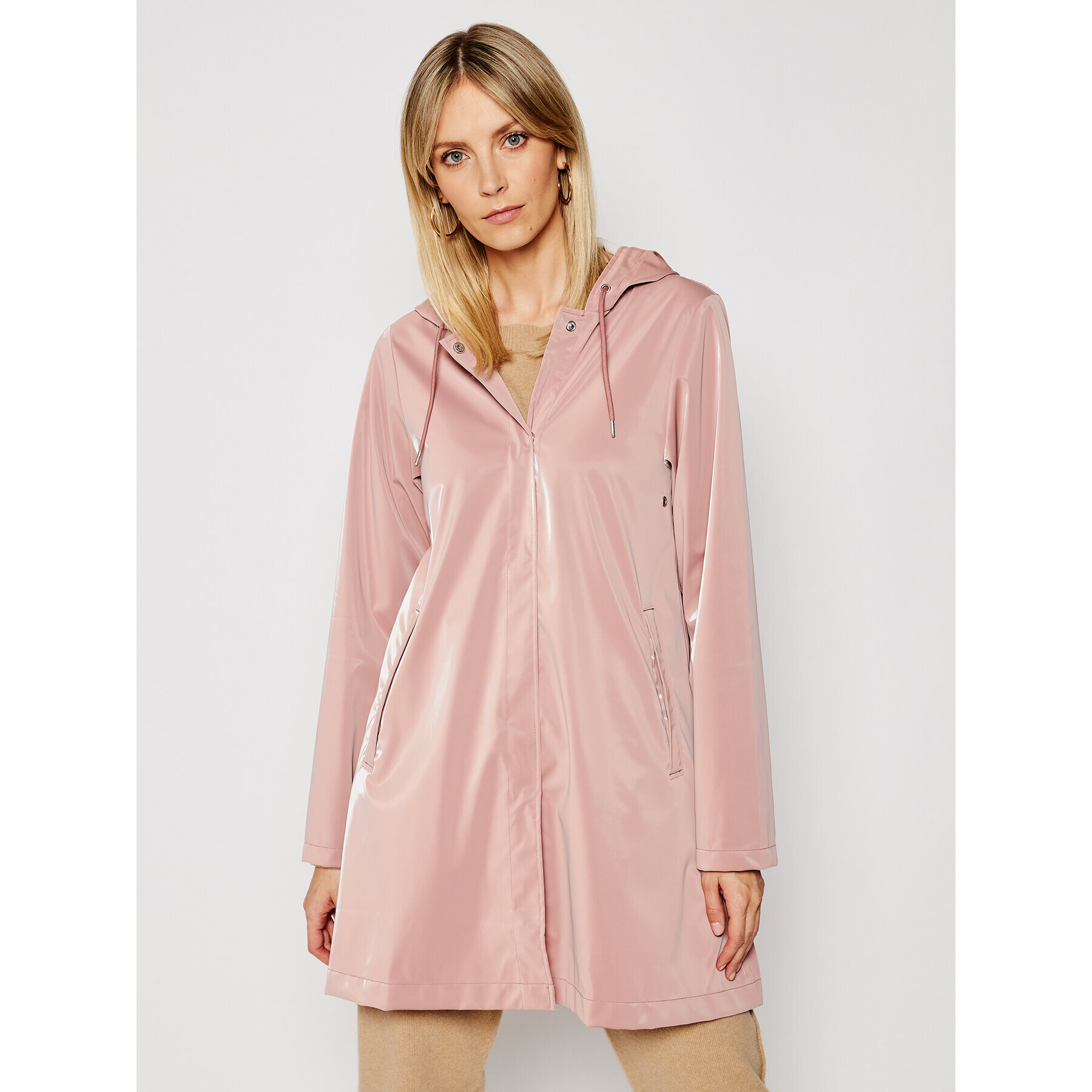 Rains Яке за дъжд 1834 Розов Regular Fit - Pepit.bg