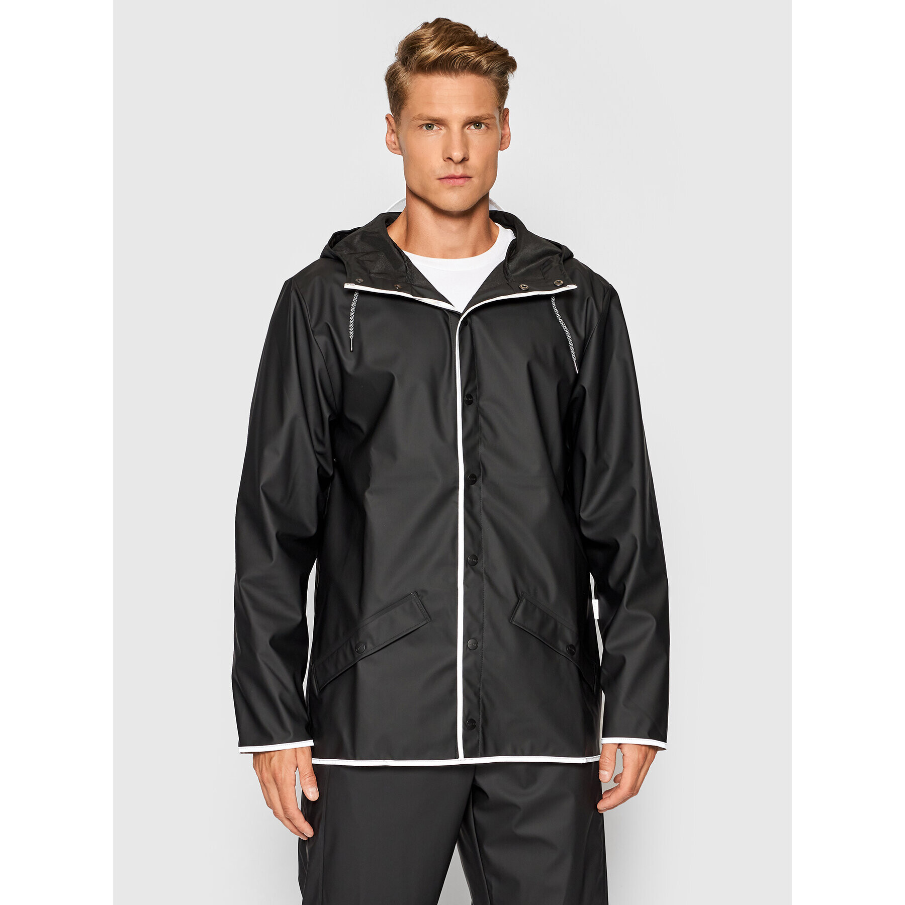 Rains Яке за дъжд Unisex 1201 Черен Regular Fit - Pepit.bg