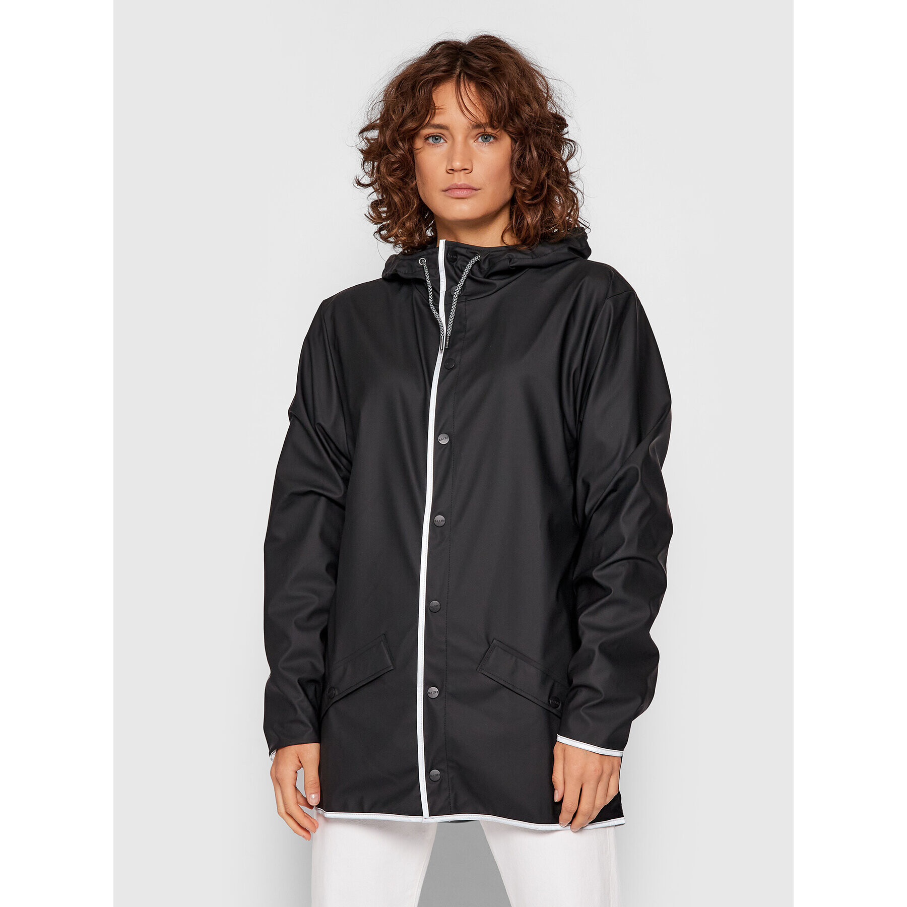 Rains Яке за дъжд Unisex 1201 Черен Regular Fit - Pepit.bg