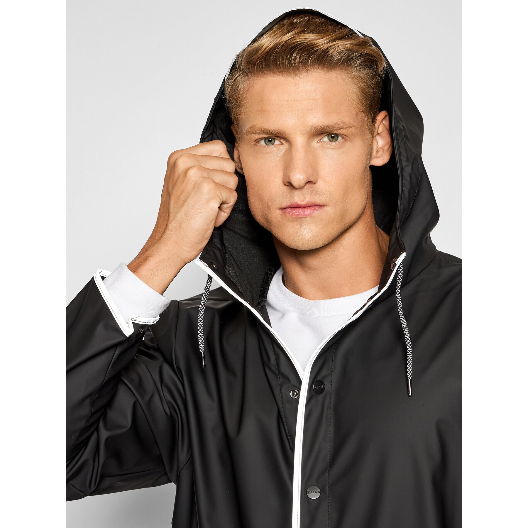 Rains Яке за дъжд Unisex 1201 Черен Regular Fit - Pepit.bg