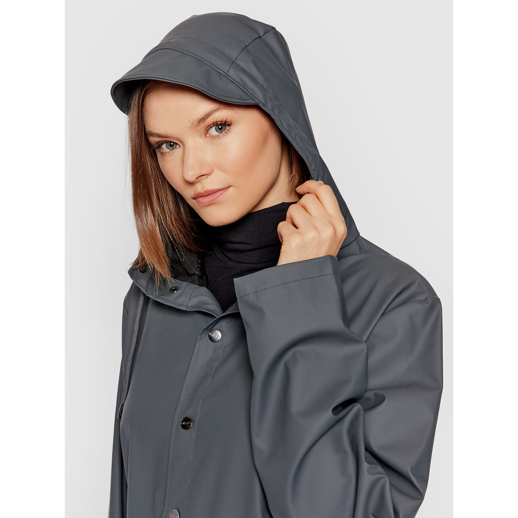 Rains Яке за дъжд Unisex 1201 Сив Regular Fit - Pepit.bg