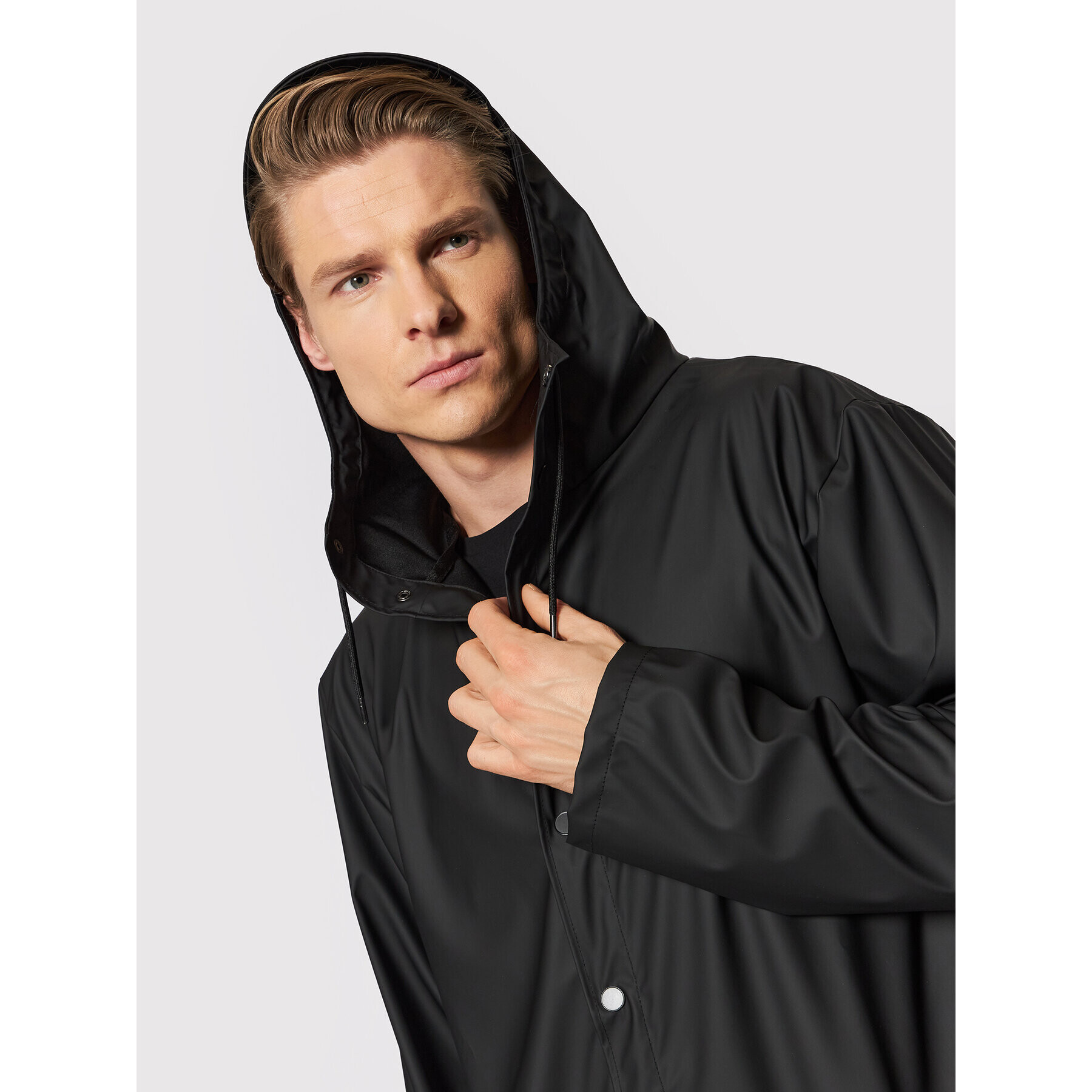 Rains Яке за дъжд Unisex 12010 Черен Regular Fit - Pepit.bg