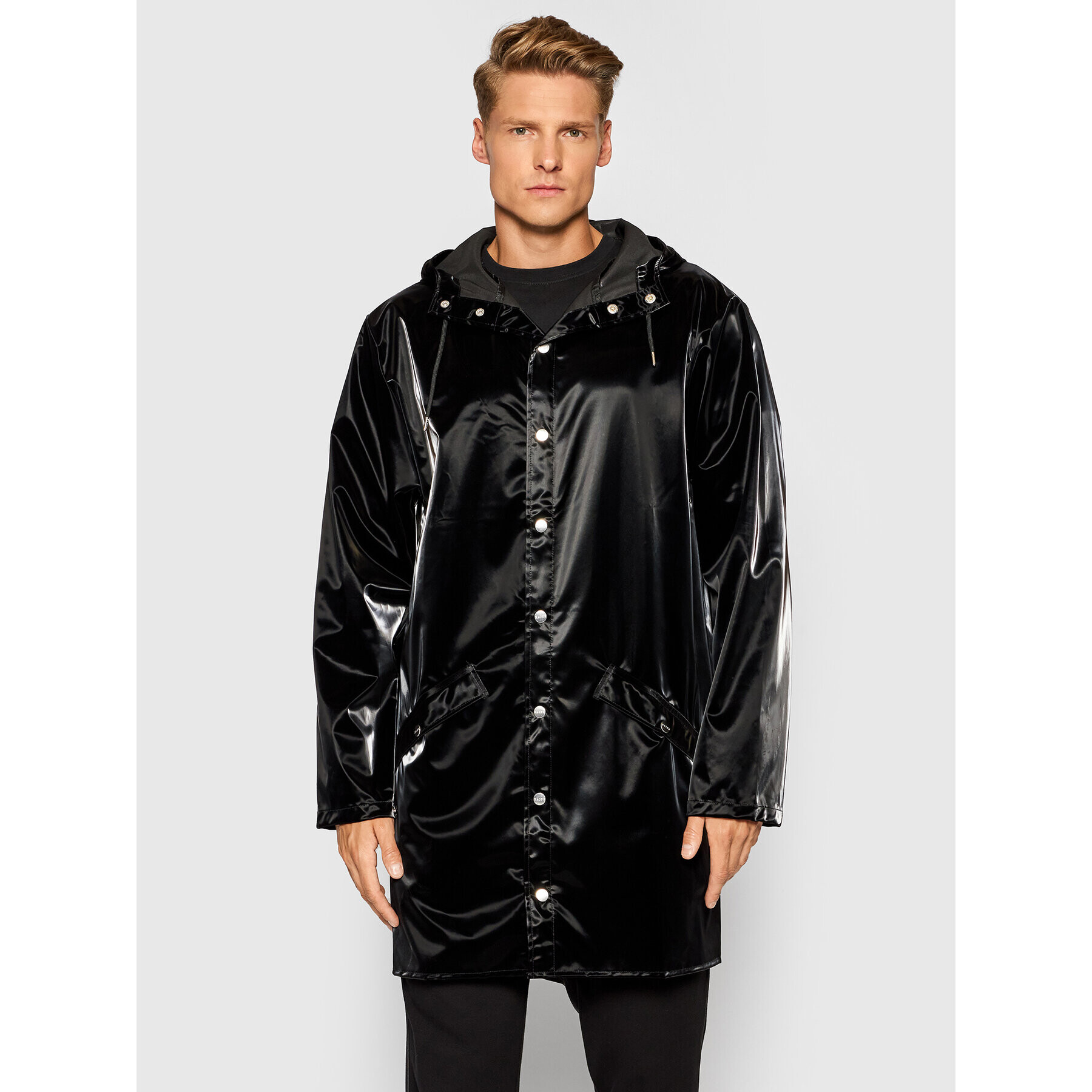 Rains Яке за дъжд Unisex 1202 Черен Regular Fit - Pepit.bg