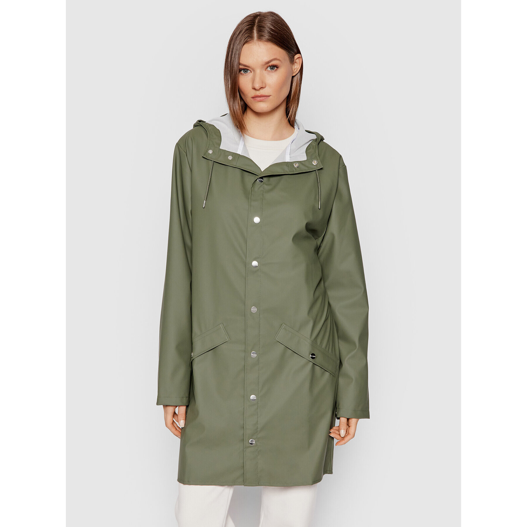 Rains Яке за дъжд Unisex 1202 Зелен Regular Fit - Pepit.bg
