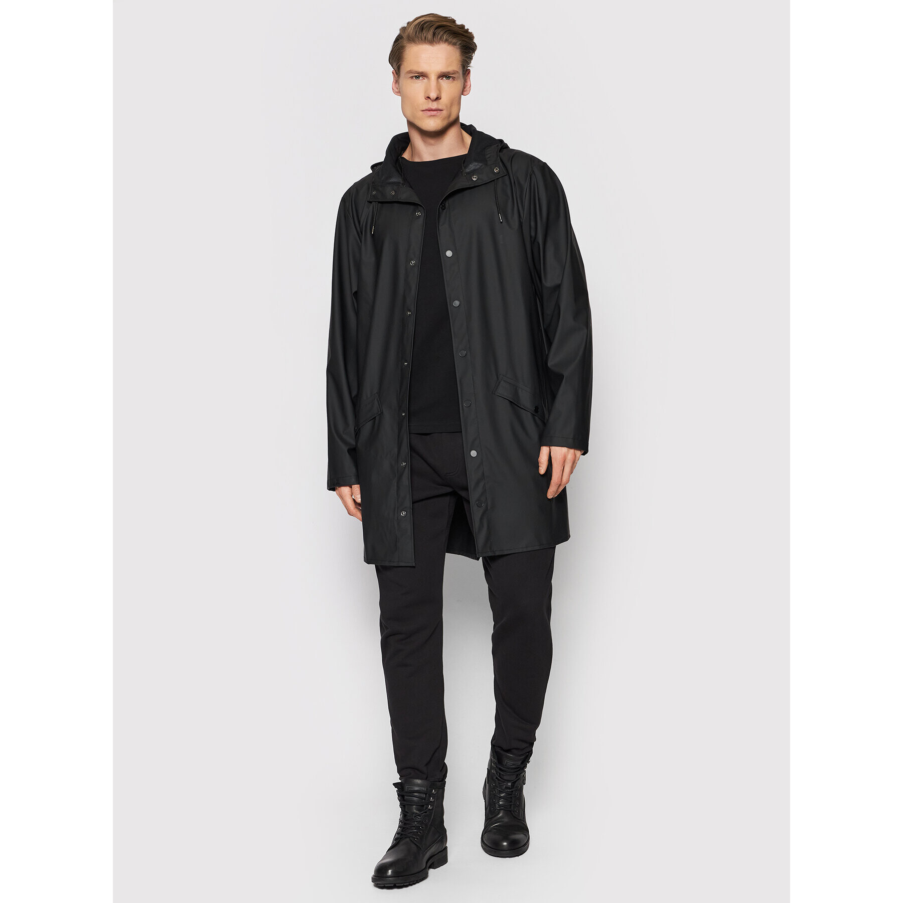 Rains Яке за дъжд Unisex 12020 Черен Regular Fit - Pepit.bg