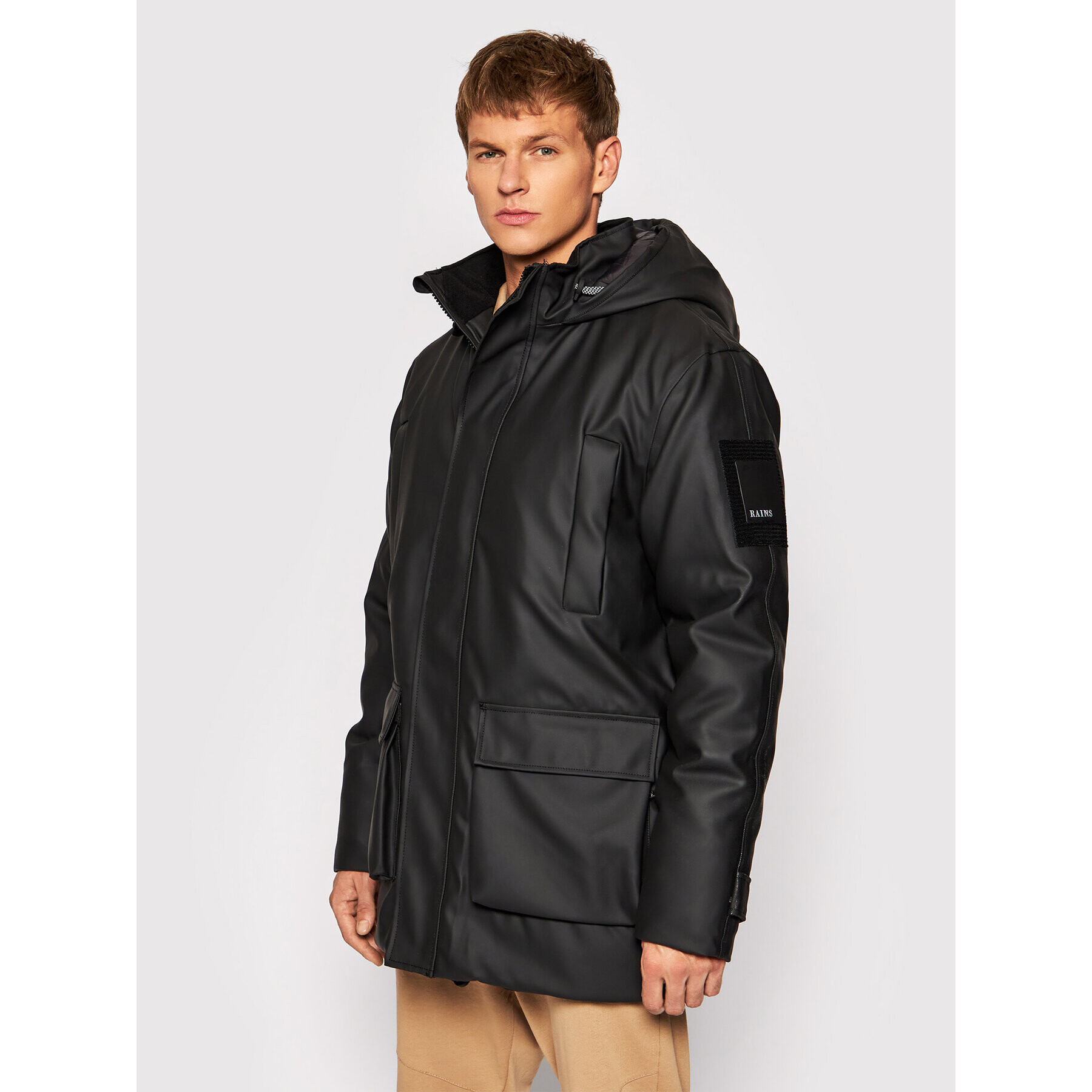 Rains Яке за дъжд Unisex 1525 Черен Regular Fit - Pepit.bg