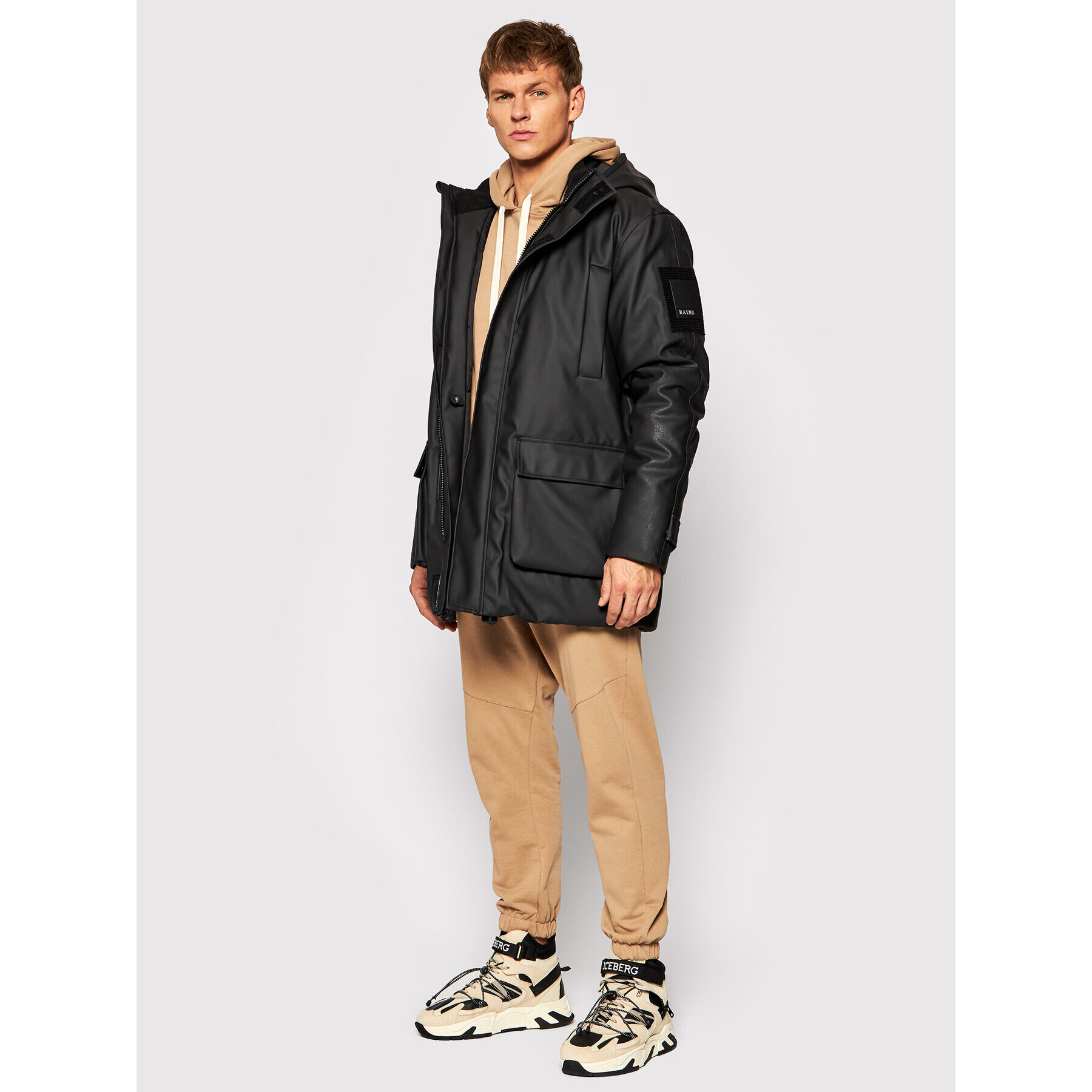 Rains Яке за дъжд Unisex 1525 Черен Regular Fit - Pepit.bg