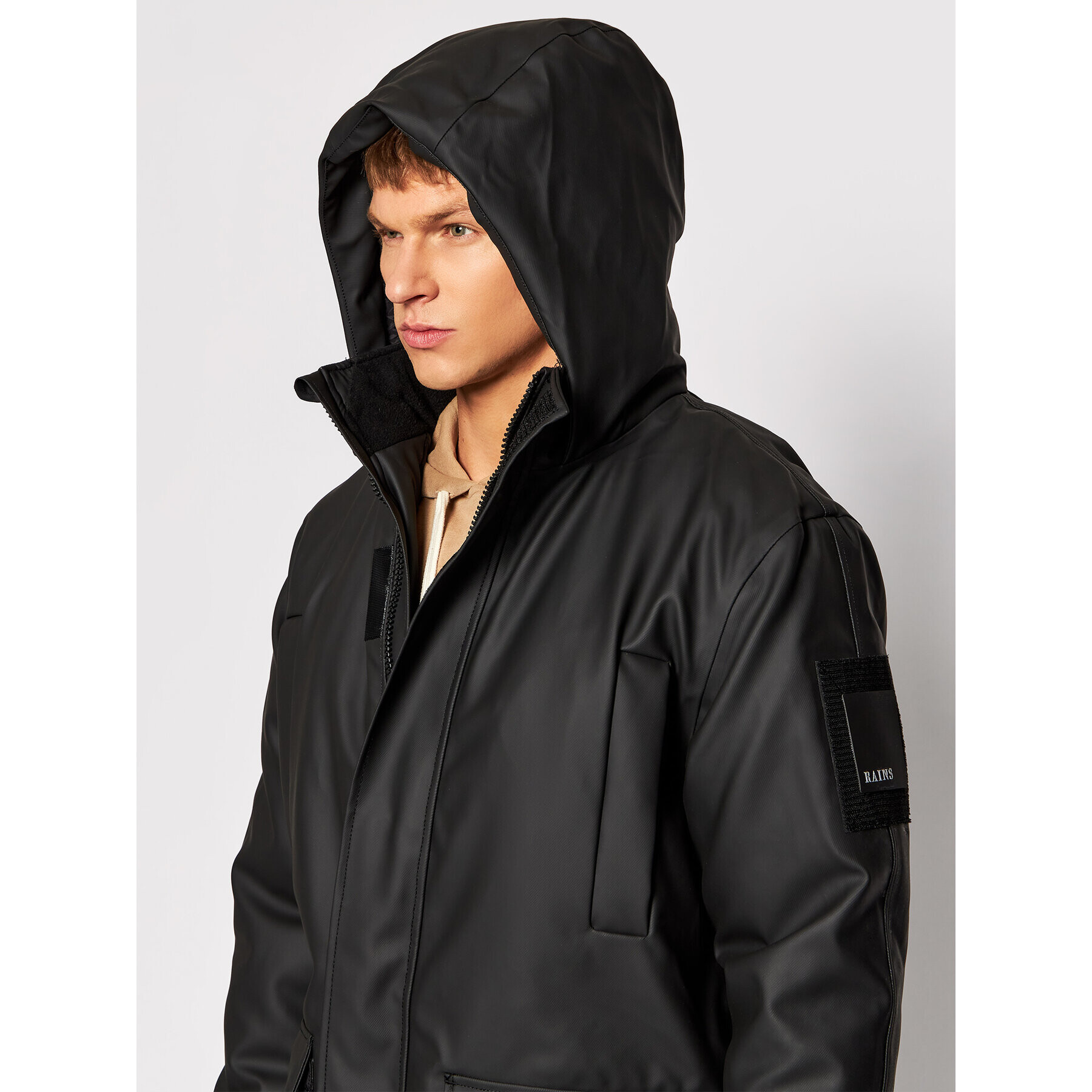 Rains Яке за дъжд Unisex 1525 Черен Regular Fit - Pepit.bg