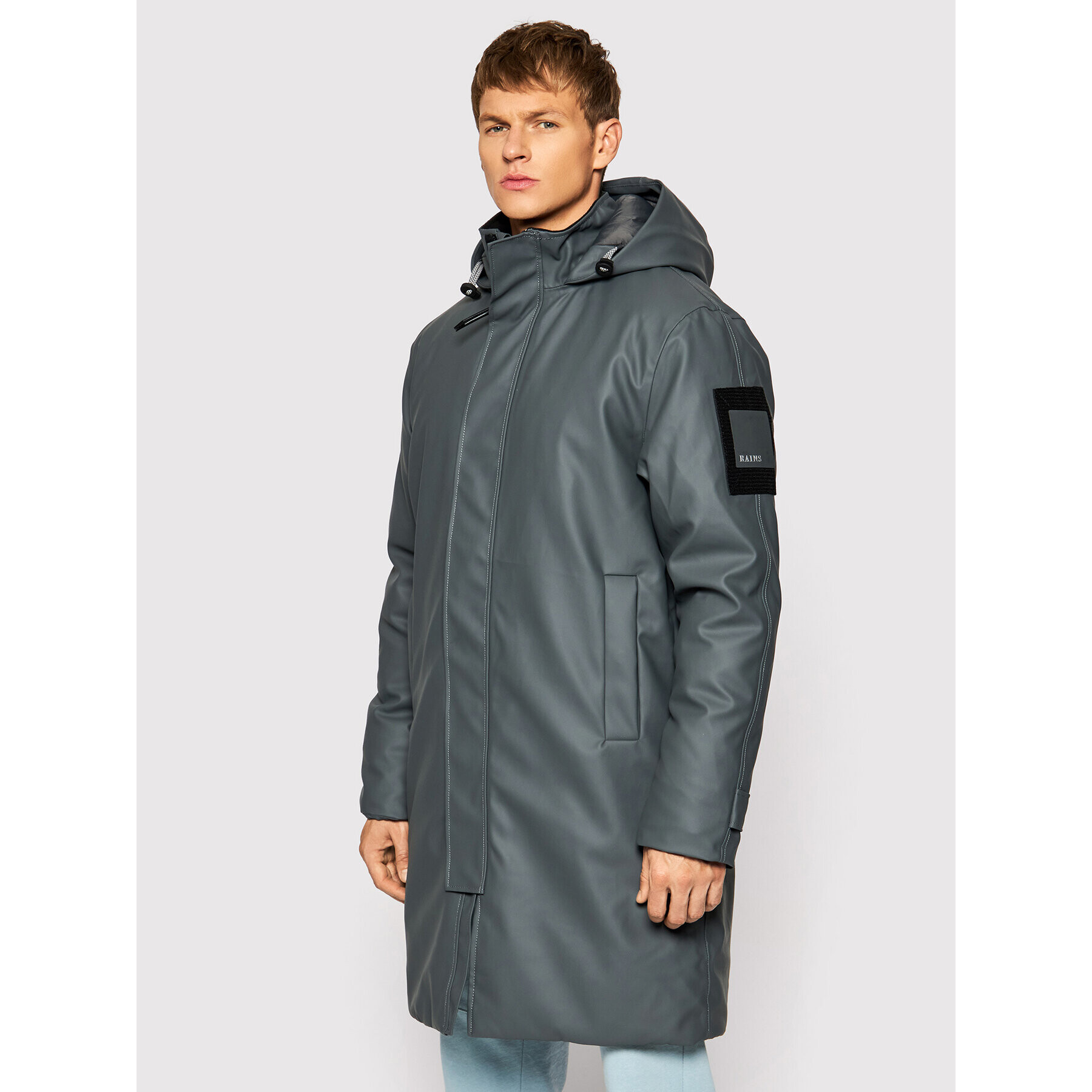 Rains Яке за дъжд Unisex 1526 Сив Regular Fit - Pepit.bg