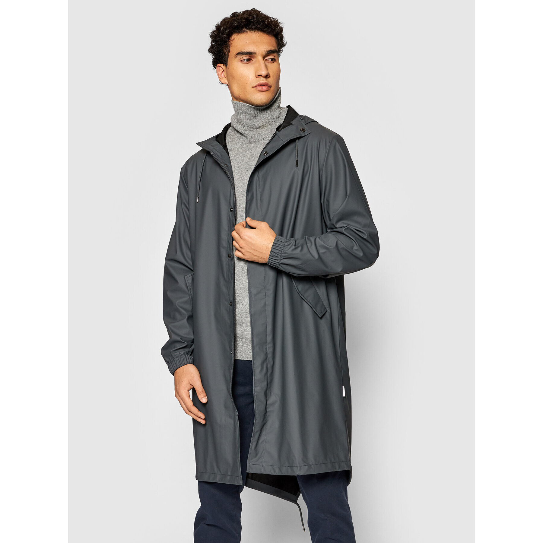 Rains Яке за дъжд Unisex 1814 Сив Regular Fit - Pepit.bg