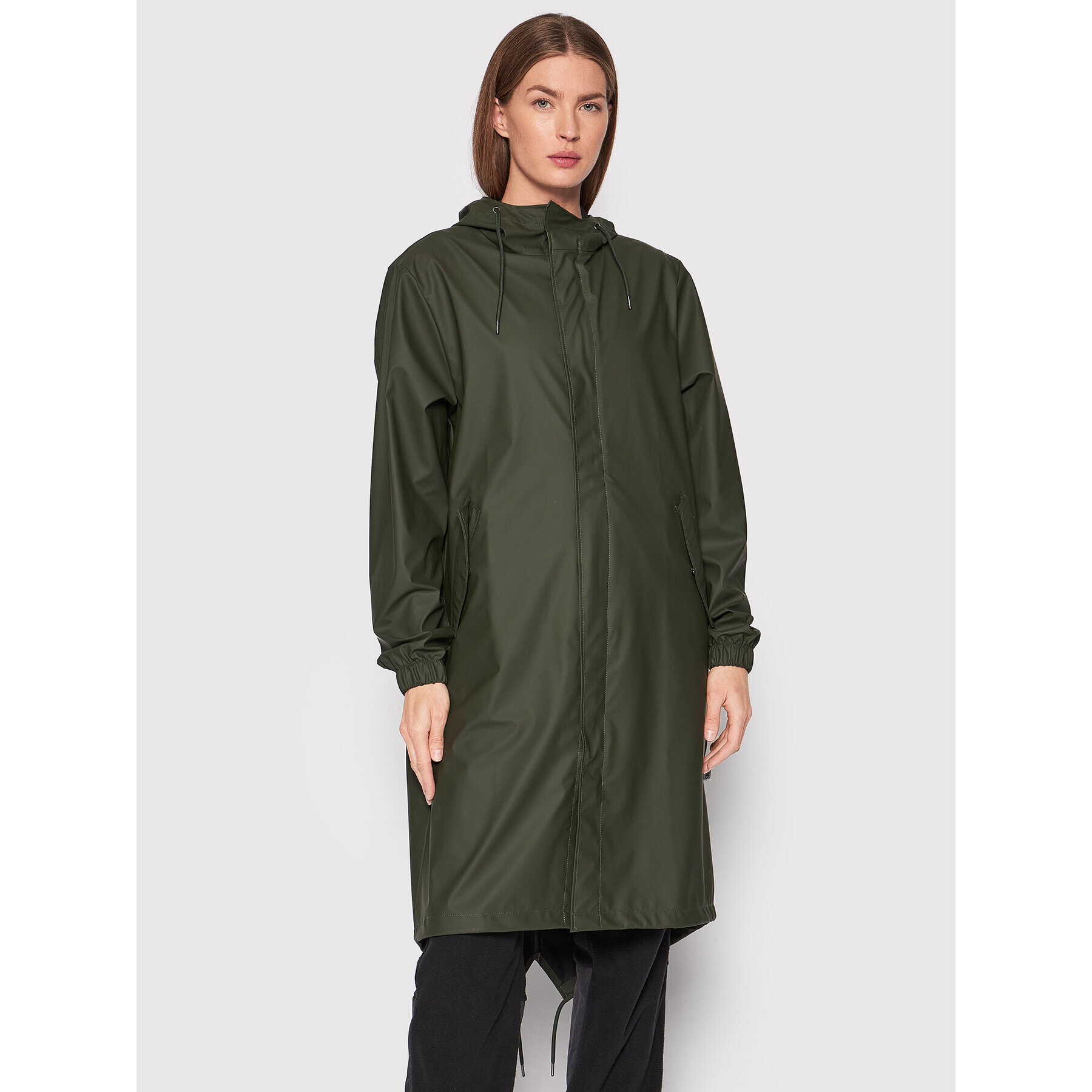 Rains Яке за дъжд Unisex 18140 Зелен Regular Fit - Pepit.bg