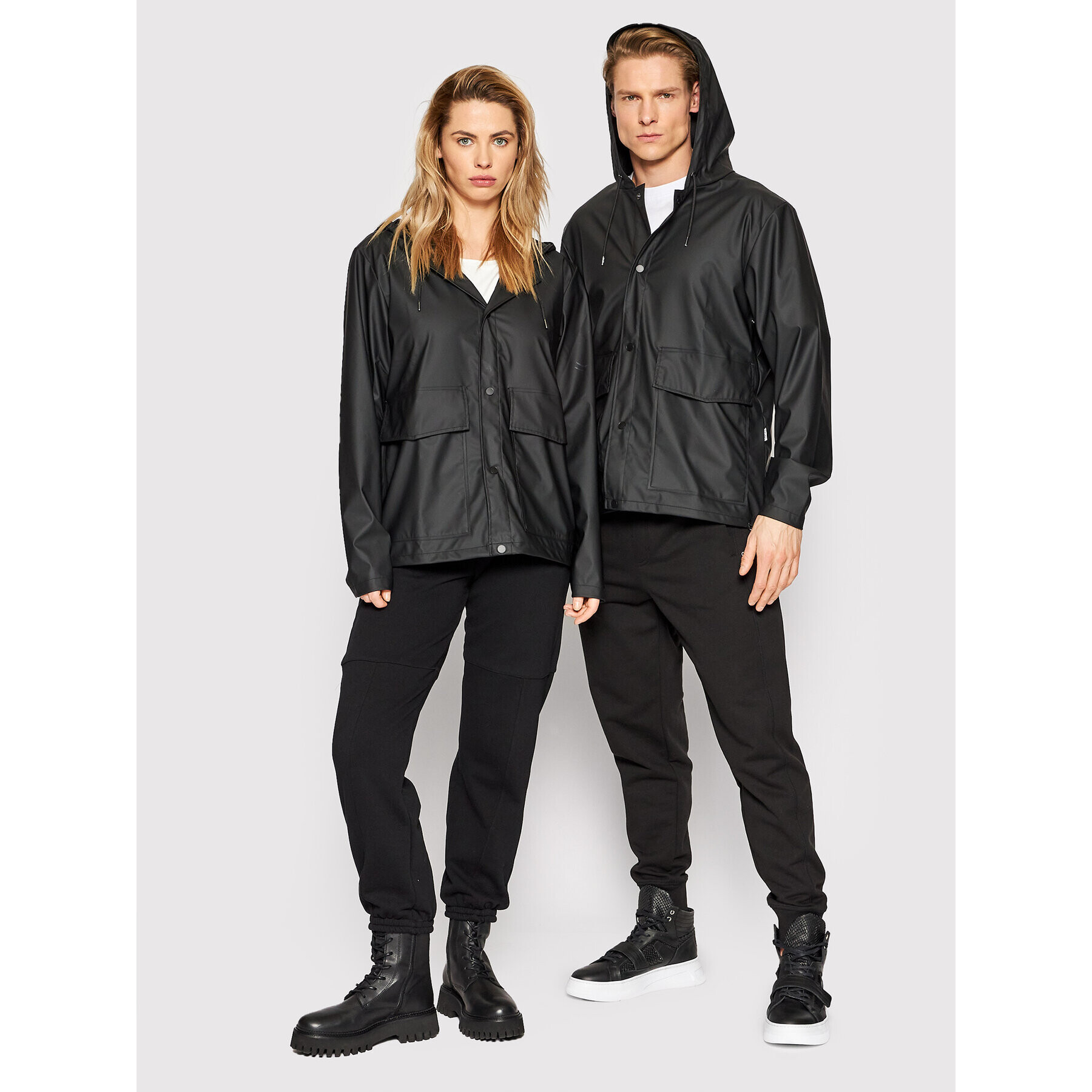 Rains Яке за дъжд Unisex 18260 Черен Regular Fit - Pepit.bg