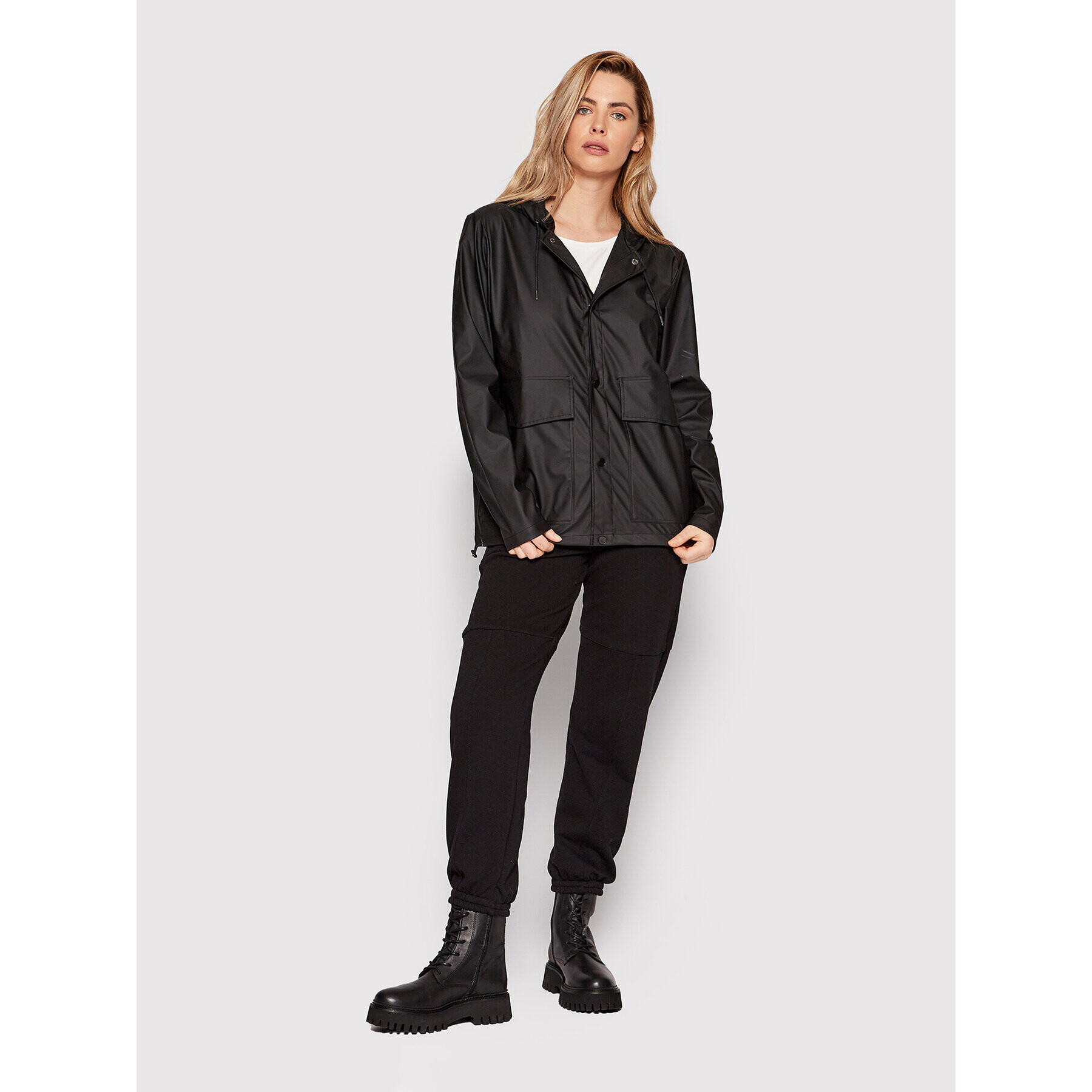 Rains Яке за дъжд Unisex 18260 Черен Regular Fit - Pepit.bg