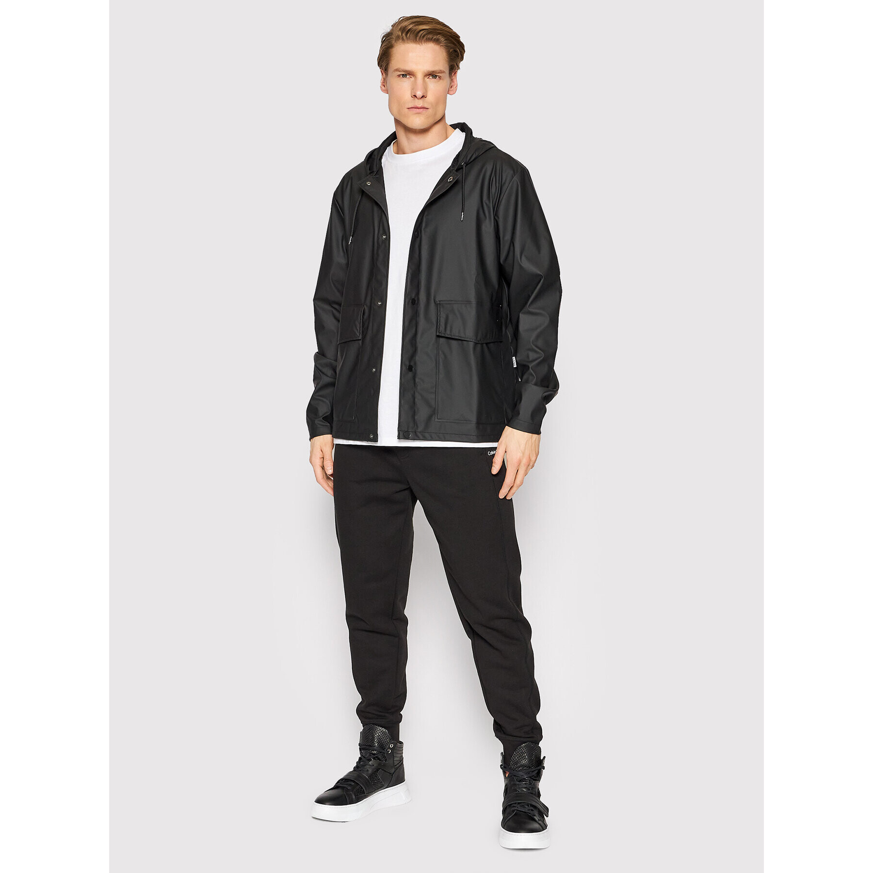 Rains Яке за дъжд Unisex 18260 Черен Regular Fit - Pepit.bg