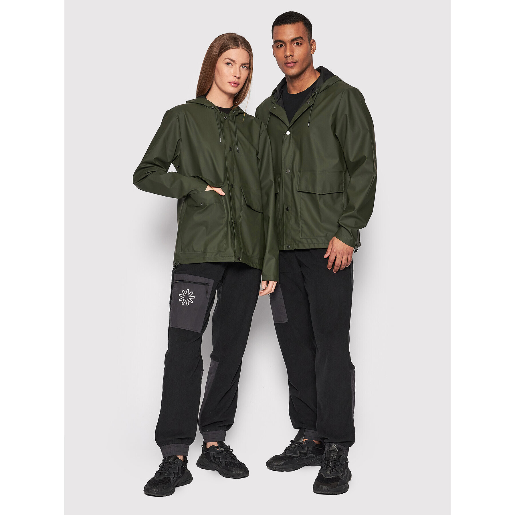 Rains Яке за дъжд Unisex 18260 Зелен Regular Fit - Pepit.bg