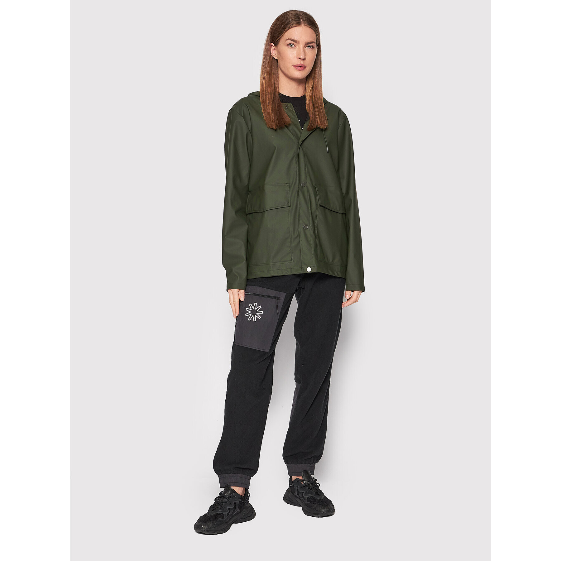 Rains Яке за дъжд Unisex 18260 Зелен Regular Fit - Pepit.bg
