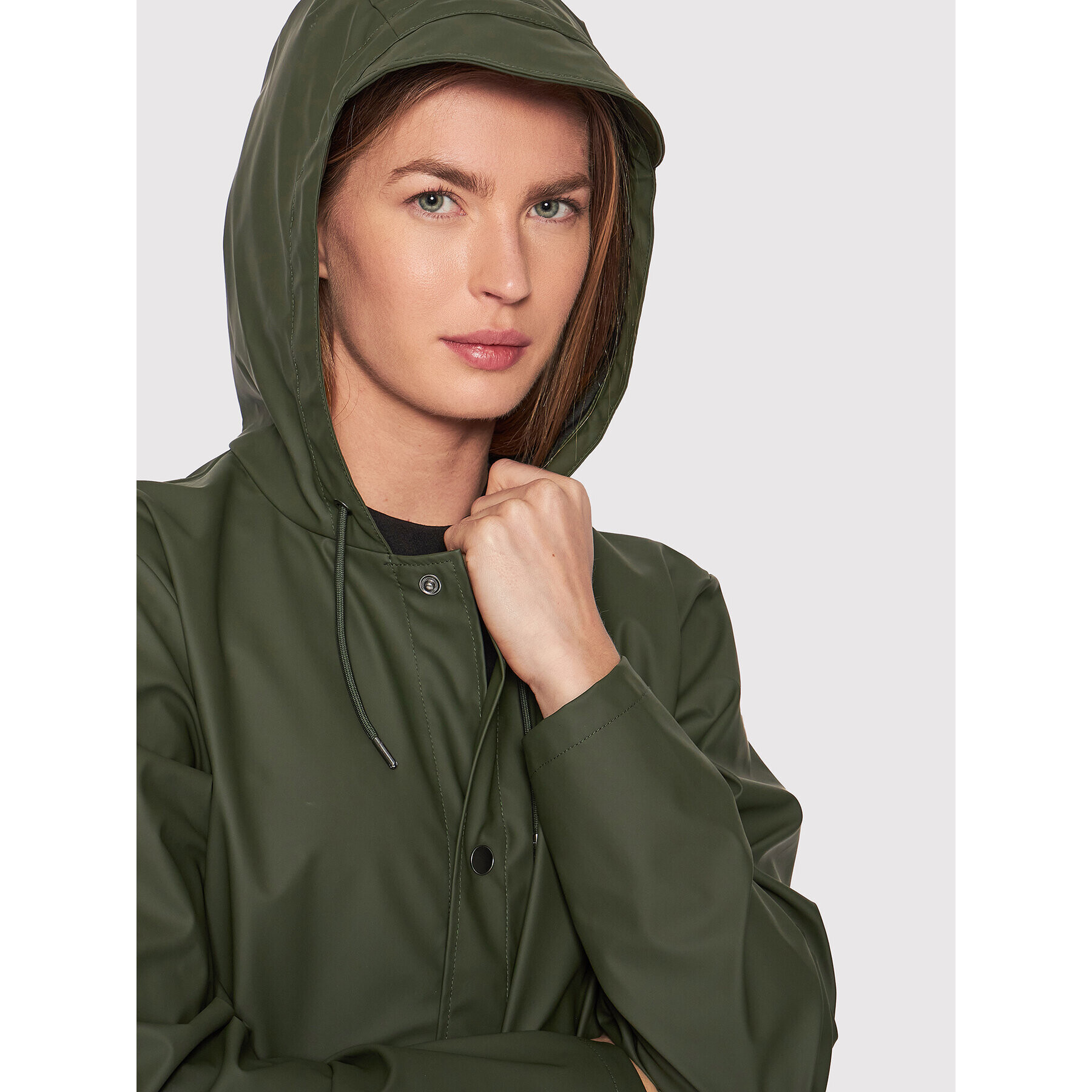Rains Яке за дъжд Unisex 18260 Зелен Regular Fit - Pepit.bg