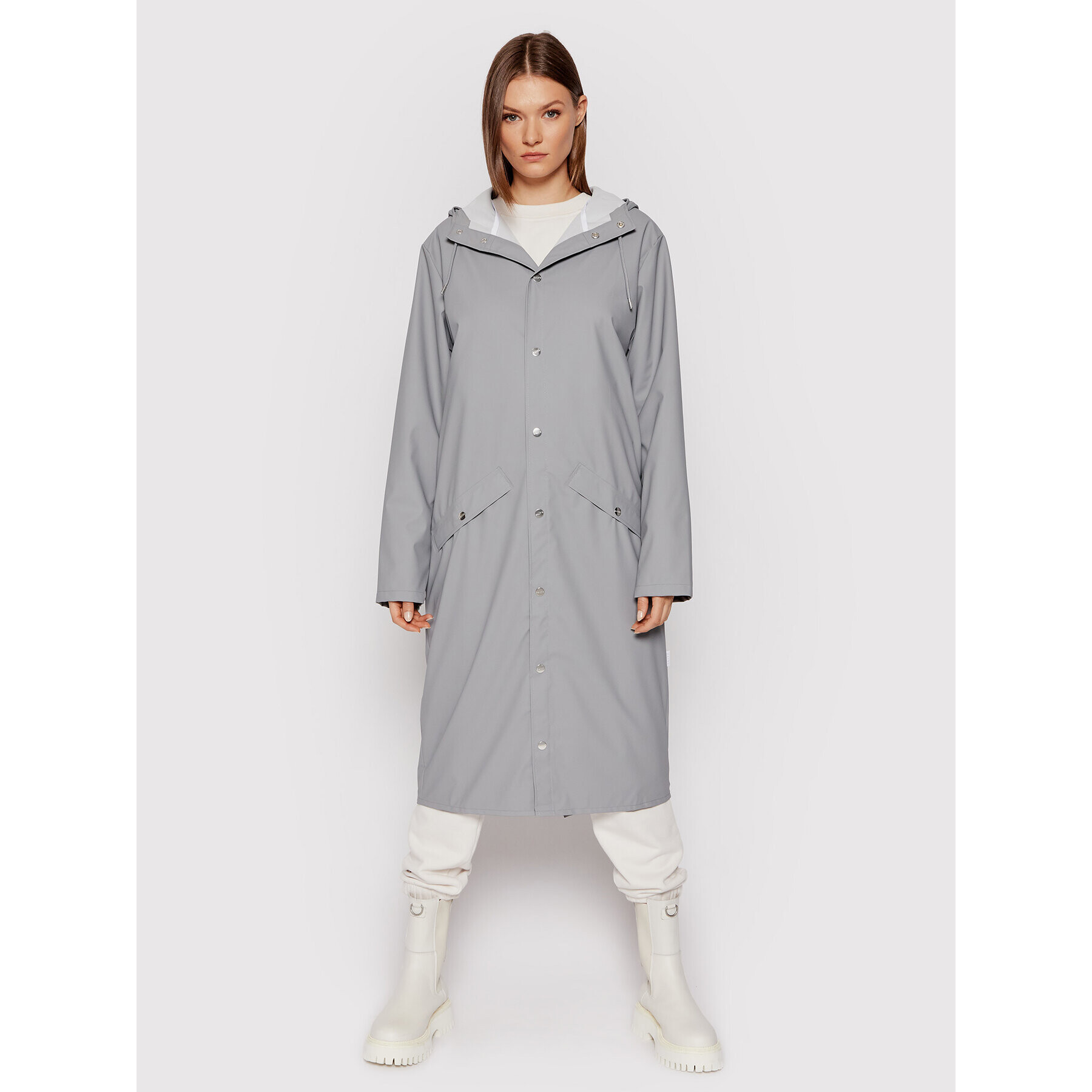 Rains Яке за дъжд Unisex 1836 Сив Regular Fit - Pepit.bg