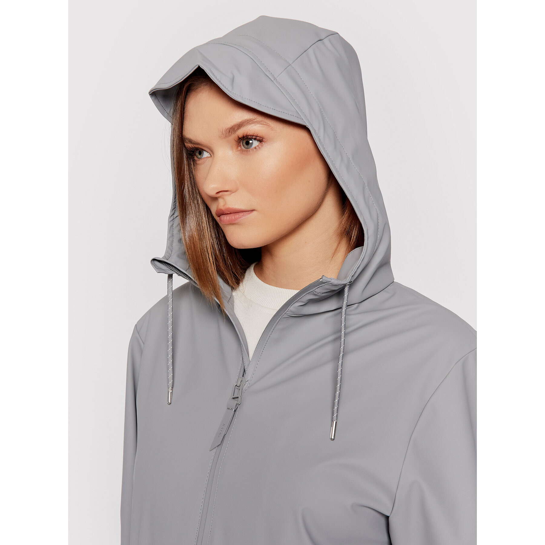 Rains Яке за дъжд Unisex 1837 Сив Relaxed Fit - Pepit.bg