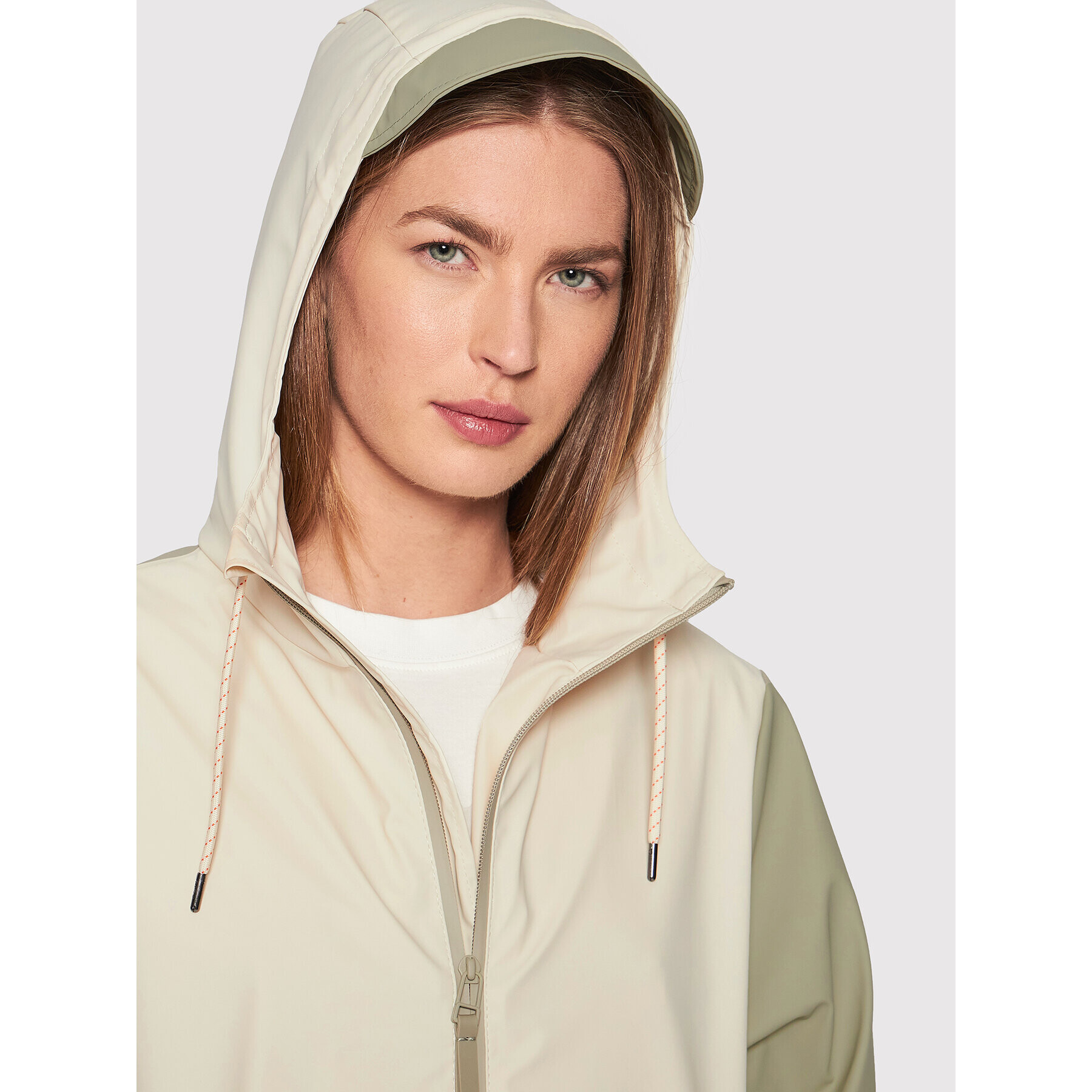 Rains Яке за дъжд Unisex 18370 Бежов Regular Fit - Pepit.bg