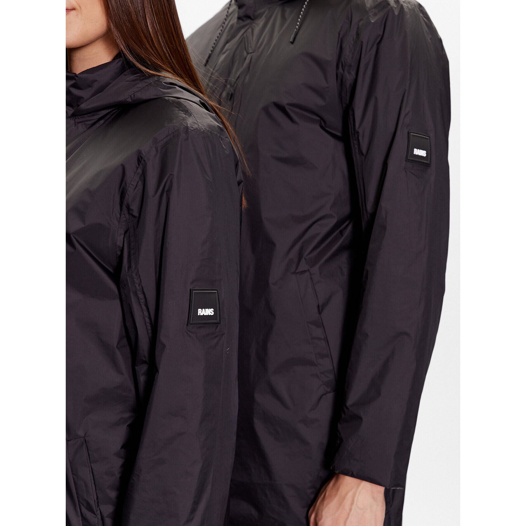 Rains Зимно яке 15420 Черен Regular Fit - Pepit.bg