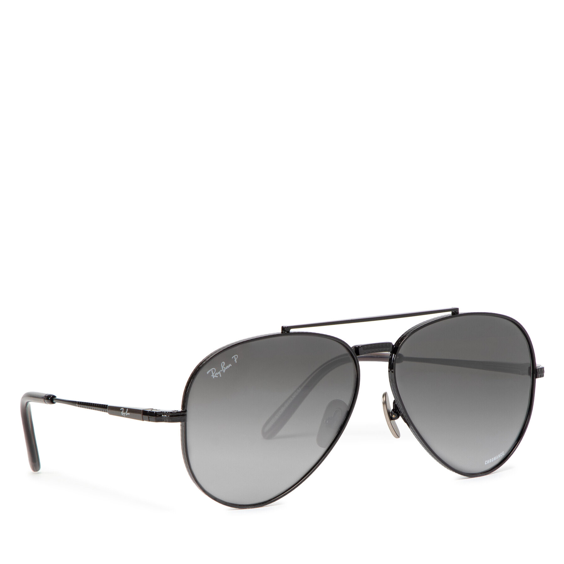 Ray-Ban Слънчеви очила Aviator Titanium 0RB8225 3141K8 Черен - Pepit.bg