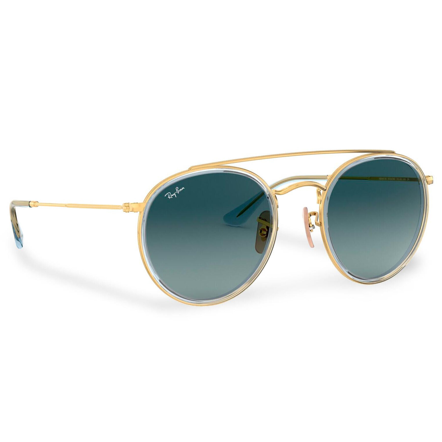 Ray-Ban Слънчеви очила Round Double Bridge 0RB3647N 91233M Златист - Pepit.bg