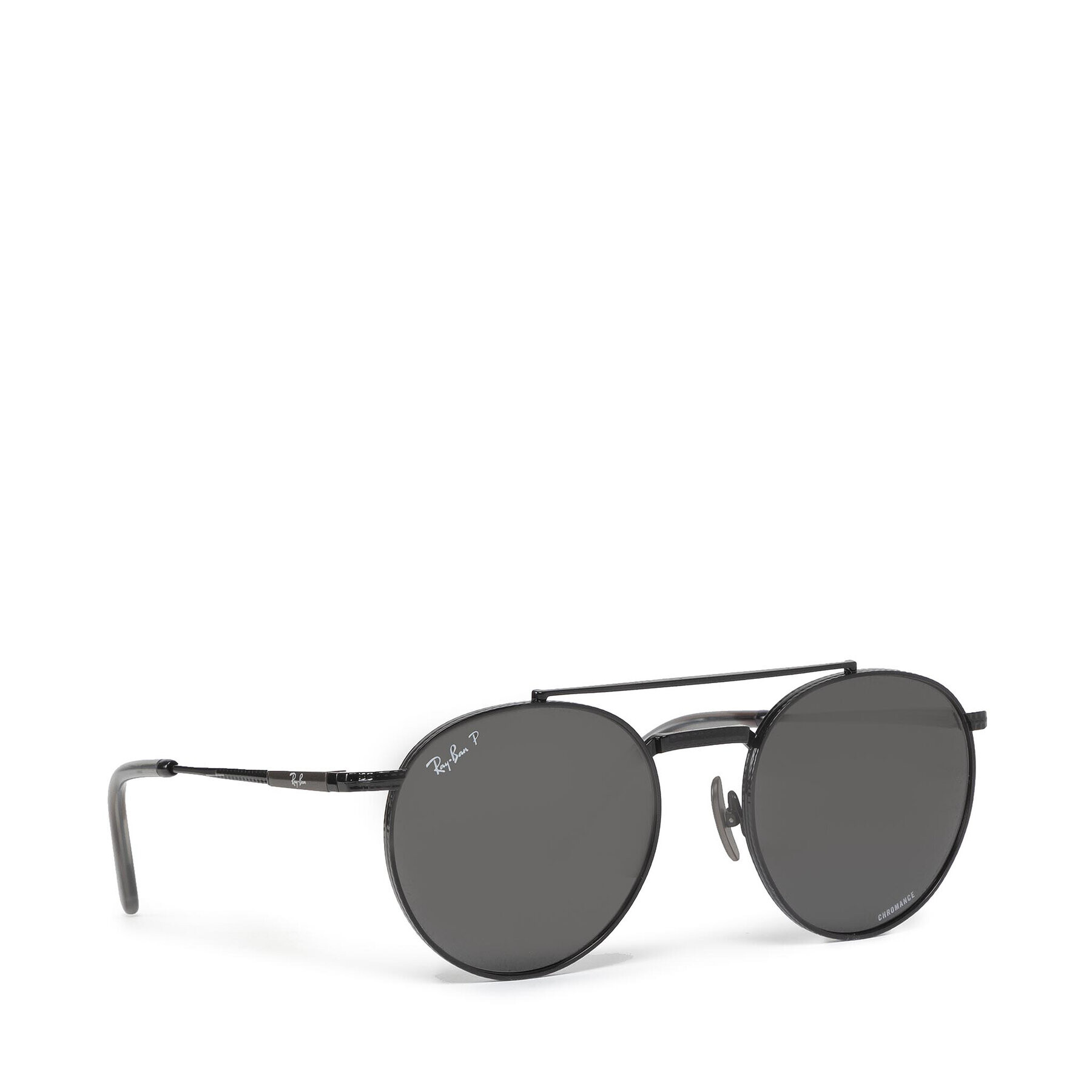 Ray-Ban Слънчеви очила Round II Titanium 0RB8237 3141K8 Черен - Pepit.bg