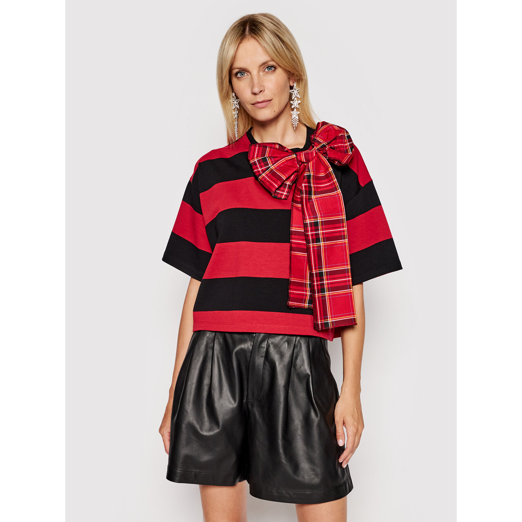 Red Valentino Блуза WR3MG11K Червен Relaxed Fit - Pepit.bg