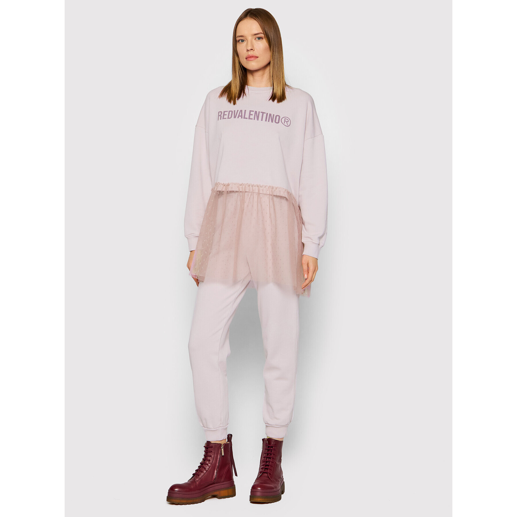 Red Valentino Долнище анцуг XR3MD02H Виолетов Regular Fit - Pepit.bg