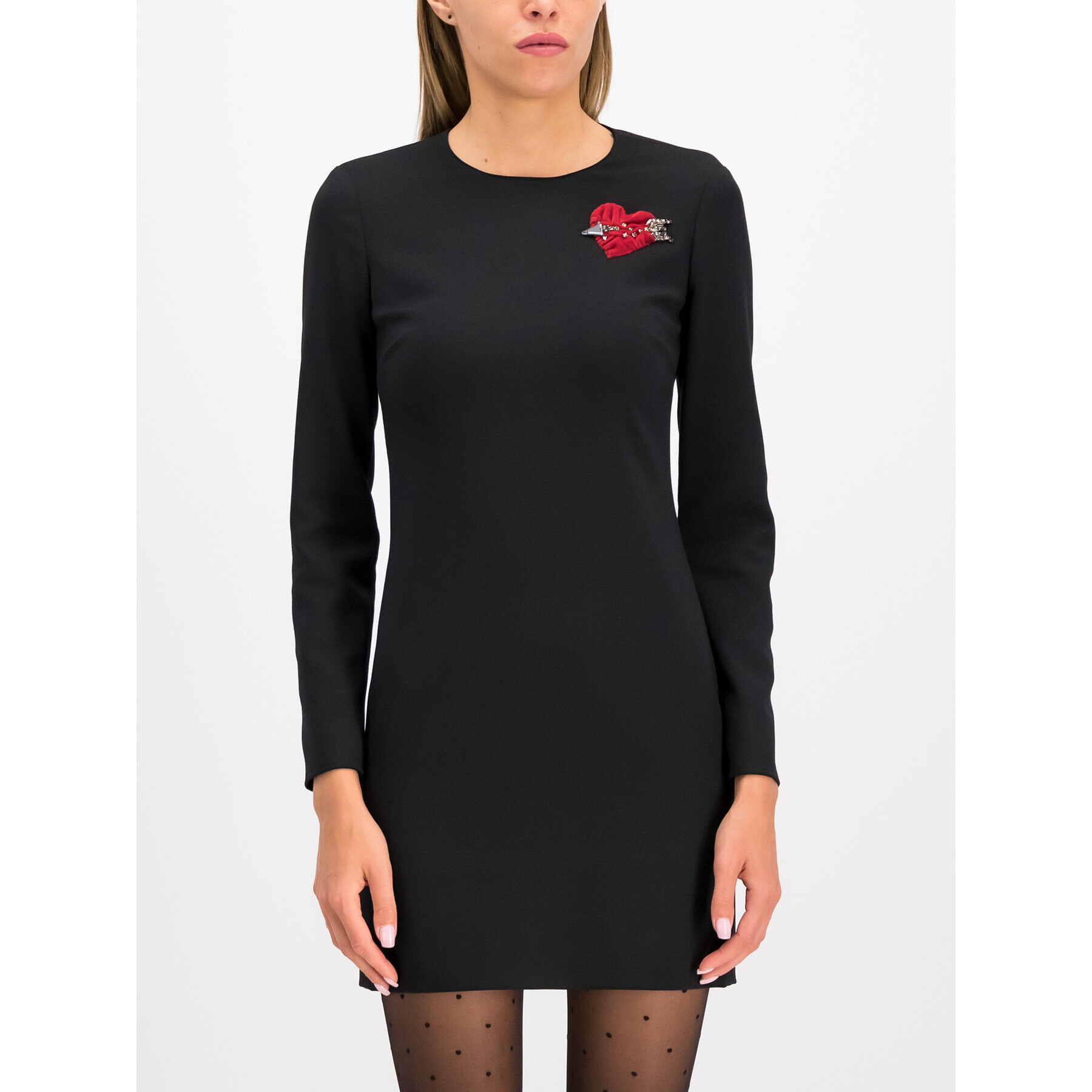 Red Valentino Ежедневна рокля SR3VAH30 Черен Slim Fit - Pepit.bg