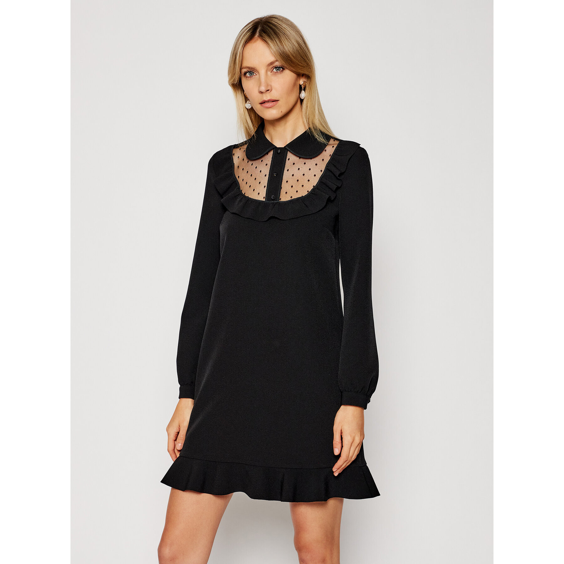 Red Valentino Ежедневна рокля VR3VAX70 Черен Regular Fit - Pepit.bg