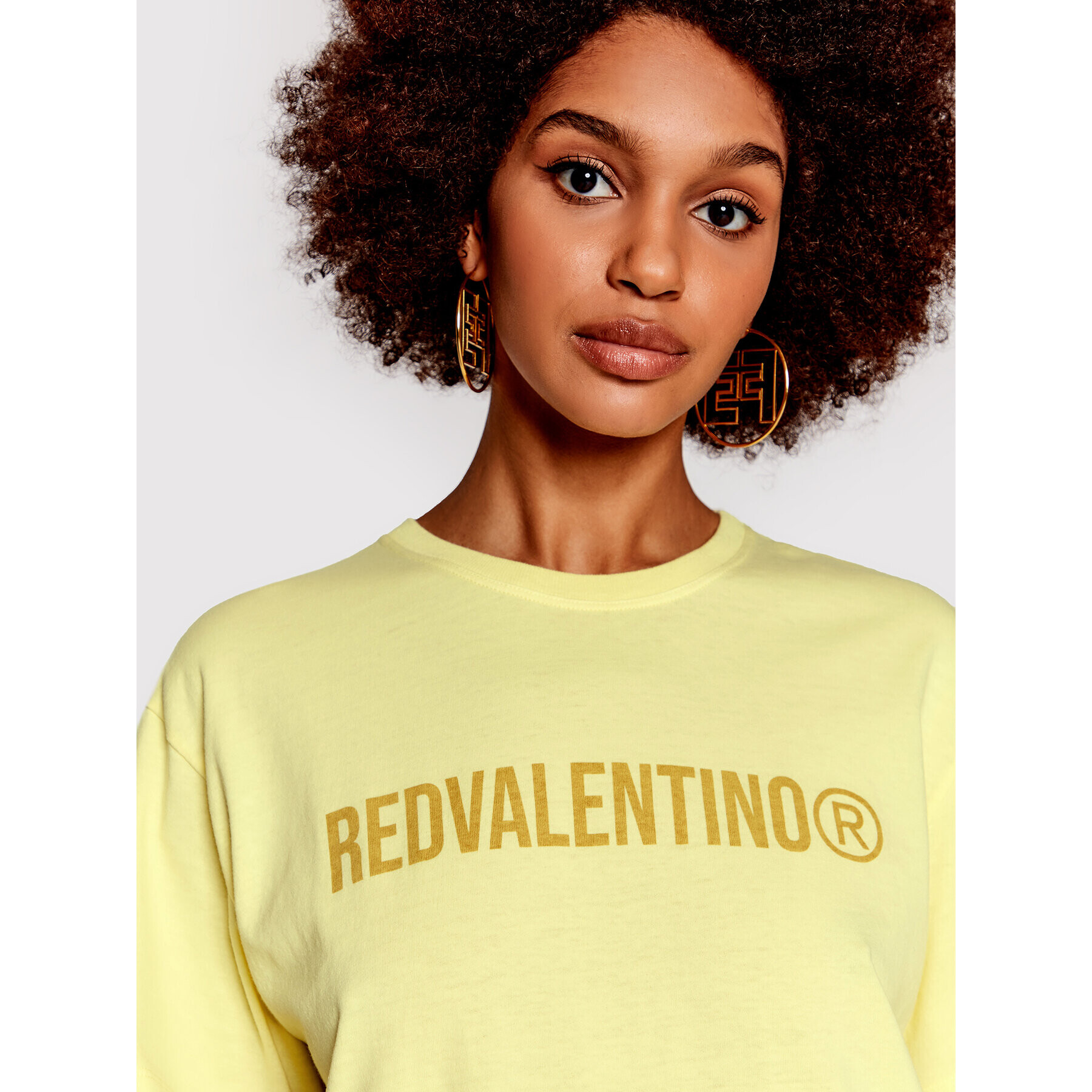 Red Valentino Ежедневна рокля XR3MJ08V Жълт Regular Fit - Pepit.bg