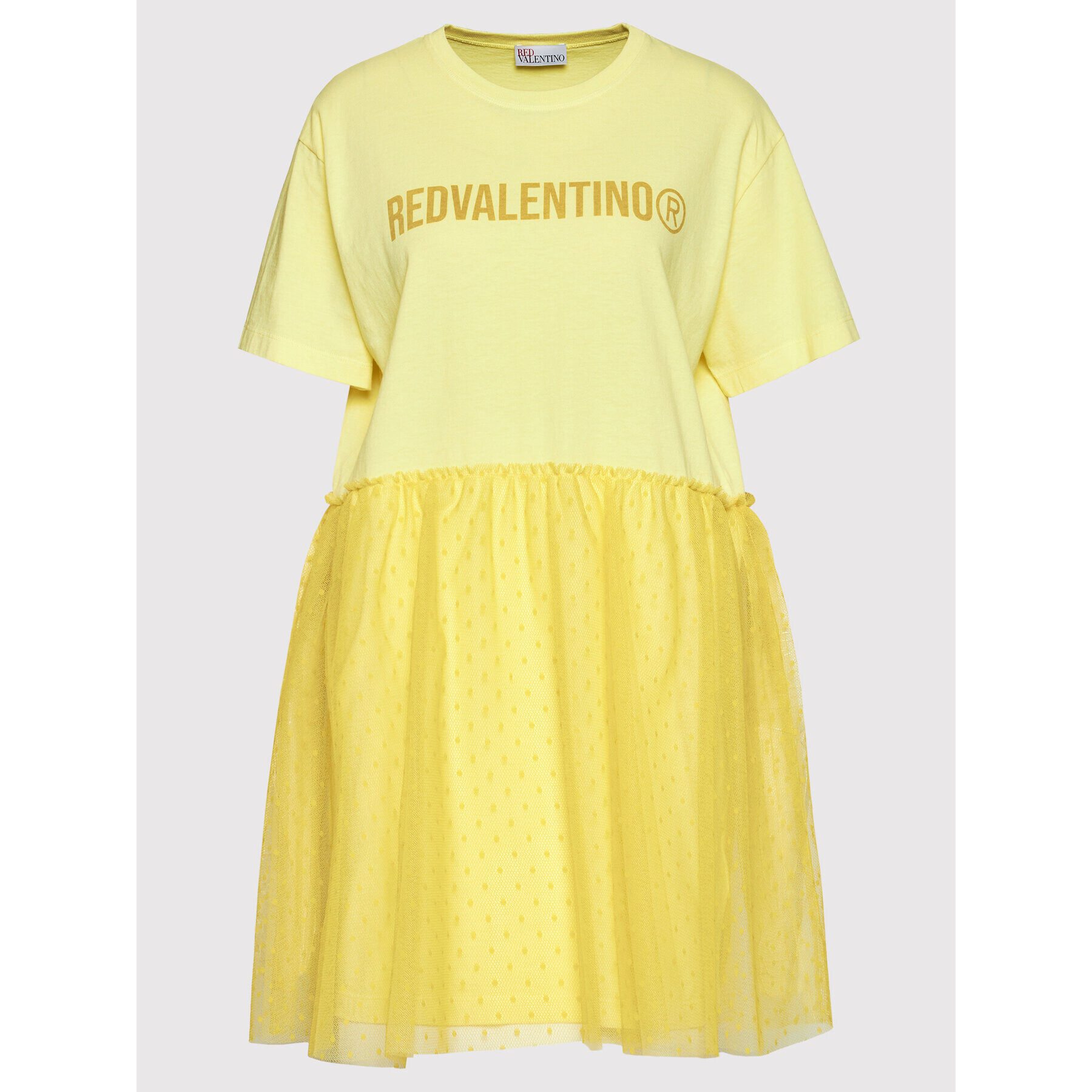 Red Valentino Ежедневна рокля XR3MJ08V Жълт Regular Fit - Pepit.bg