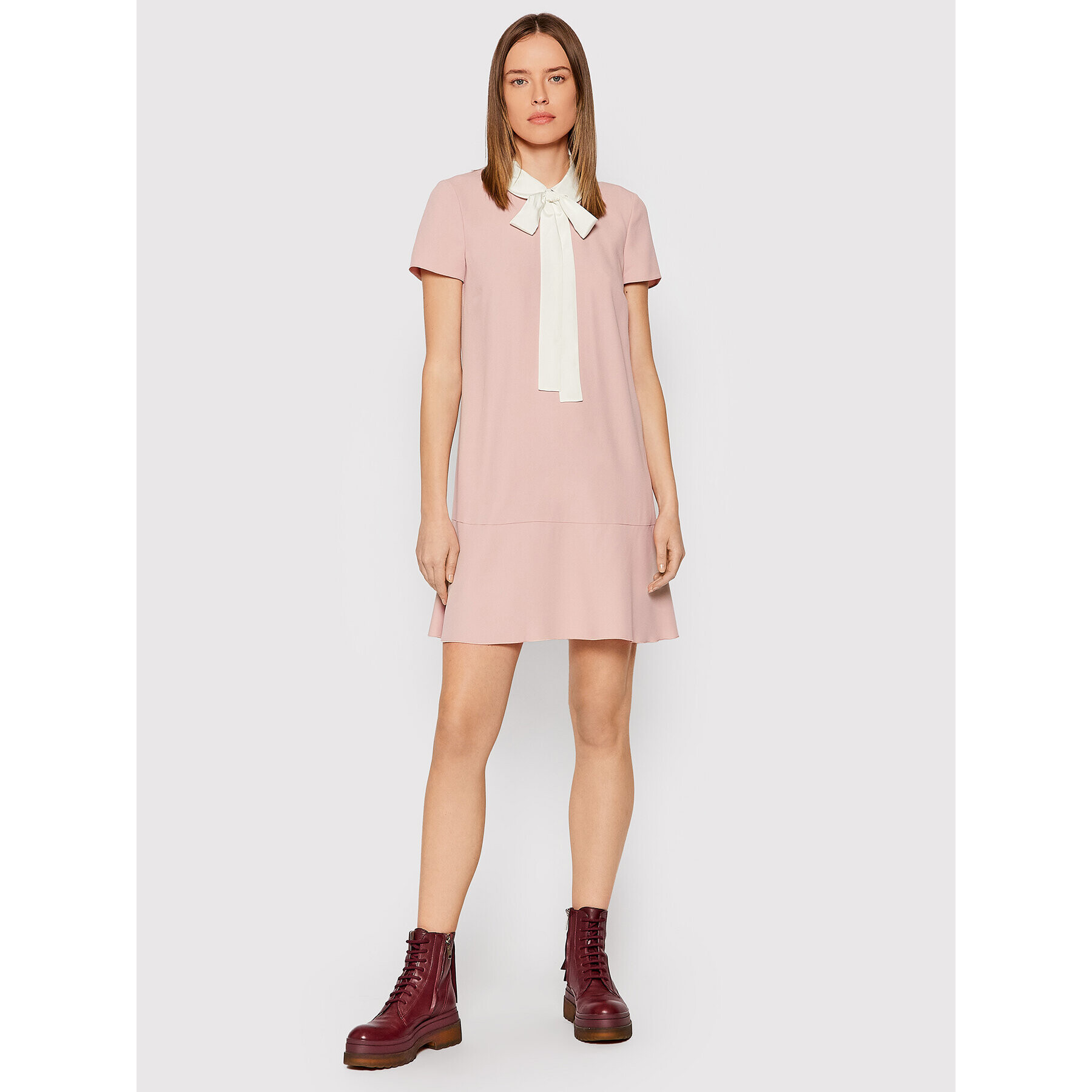 Red Valentino Ежедневна рокля XR3VAF05 Розов Relaxed Fit - Pepit.bg