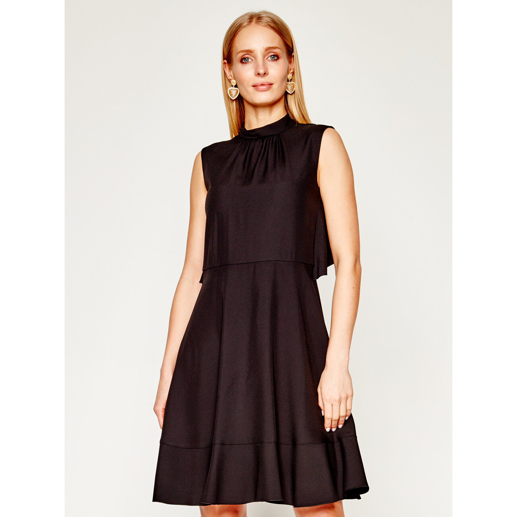 Red Valentino Коктейлна рокля TR3VAL45 Черен Regular Fit - Pepit.bg