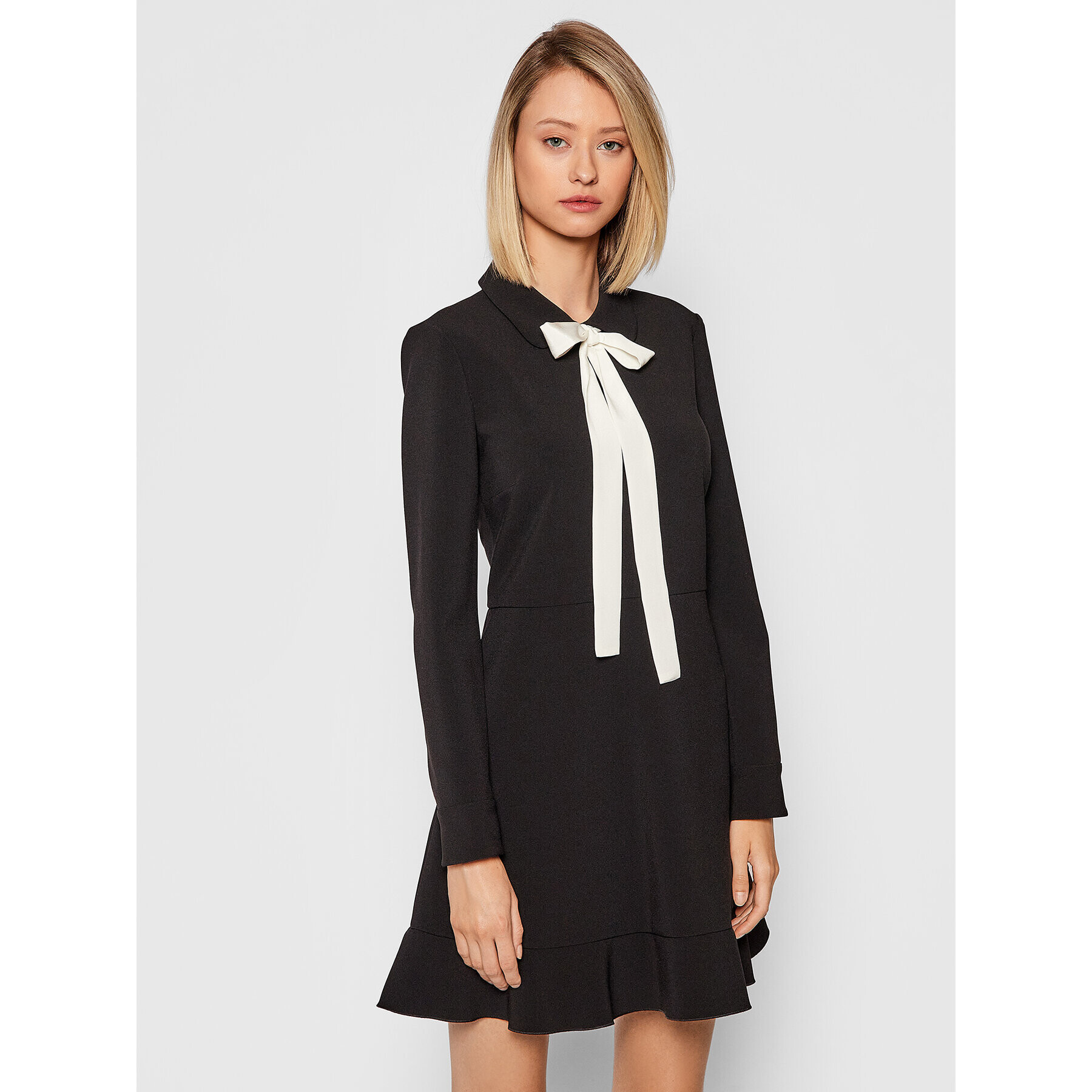 Red Valentino Коктейлна рокля WR0VACK9 Черен Regular Fit - Pepit.bg