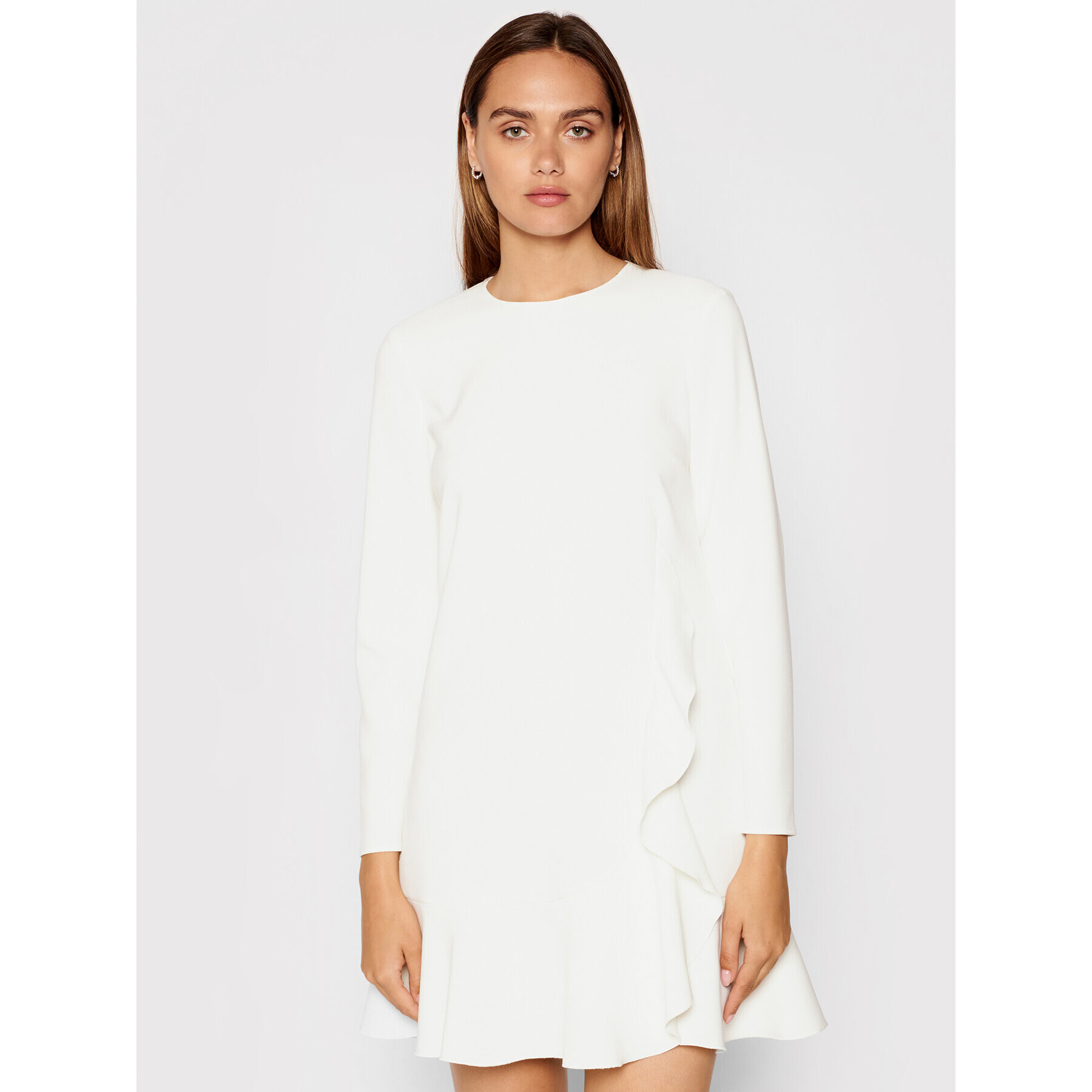 Red Valentino Коктейлна рокля WR3VAAL4 Бял Regular Fit - Pepit.bg