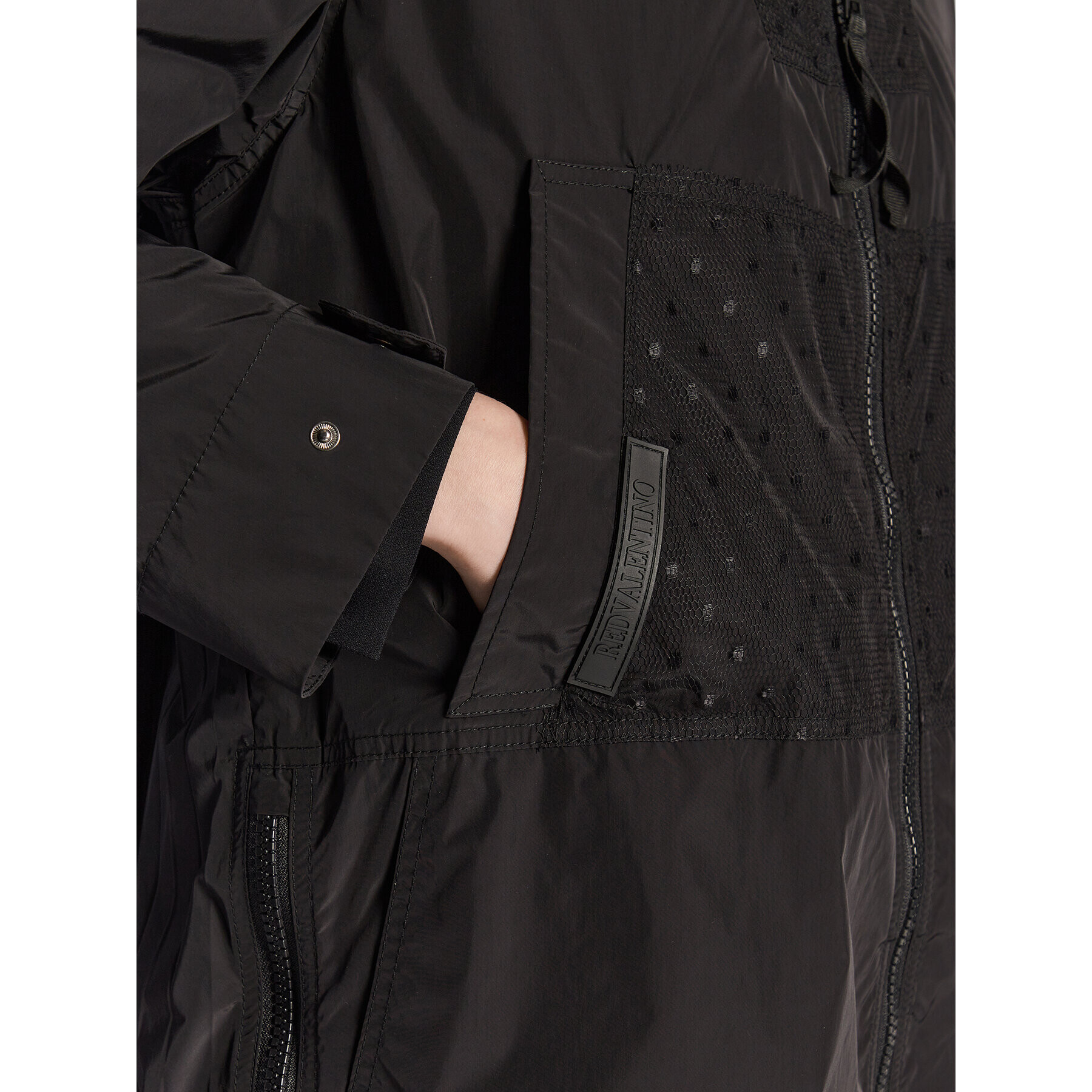 Red Valentino Парка 1R3CK01B6KY Черен Regular Fit - Pepit.bg