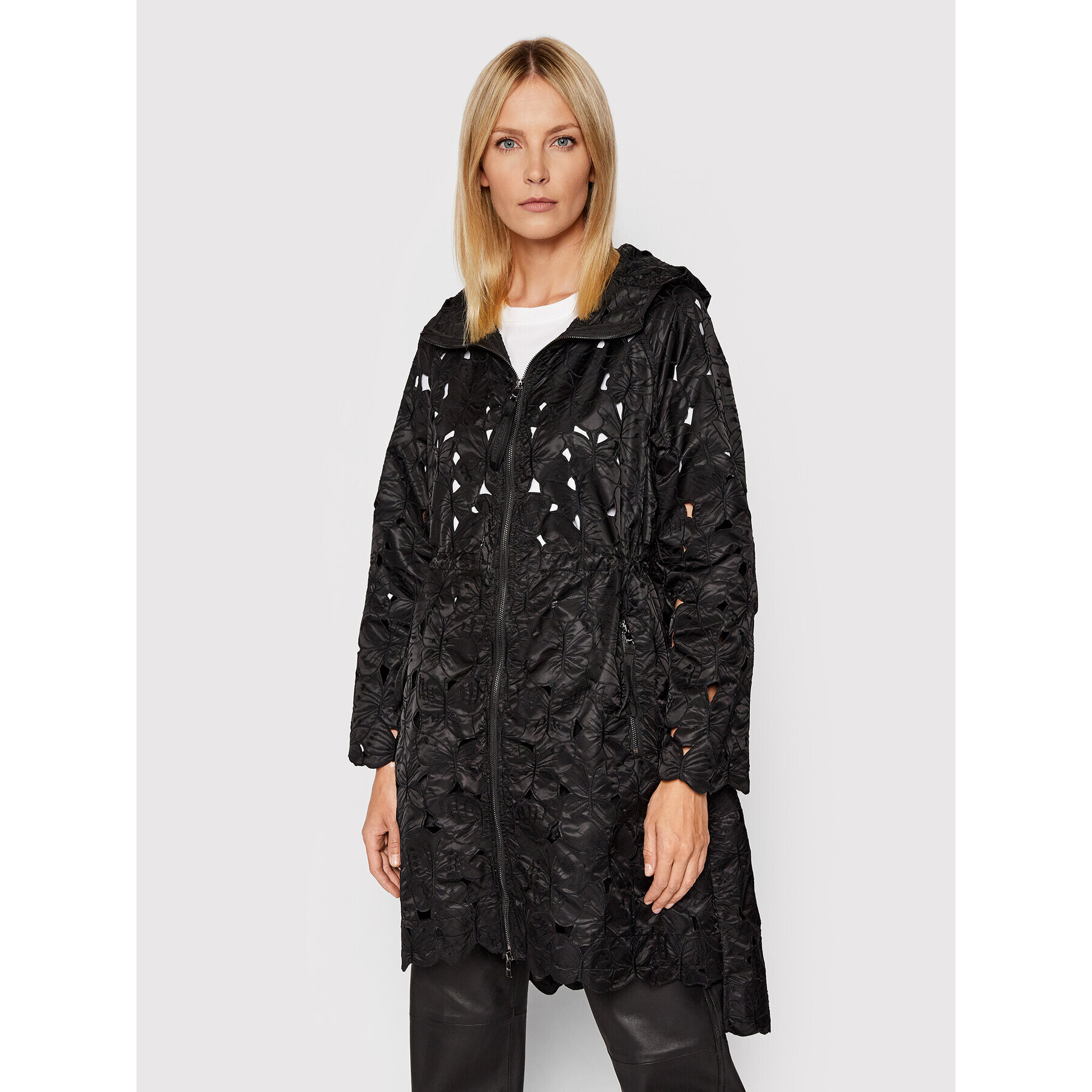 Red Valentino Преходно яке XR3CK00Y Черен Regular Fit - Pepit.bg