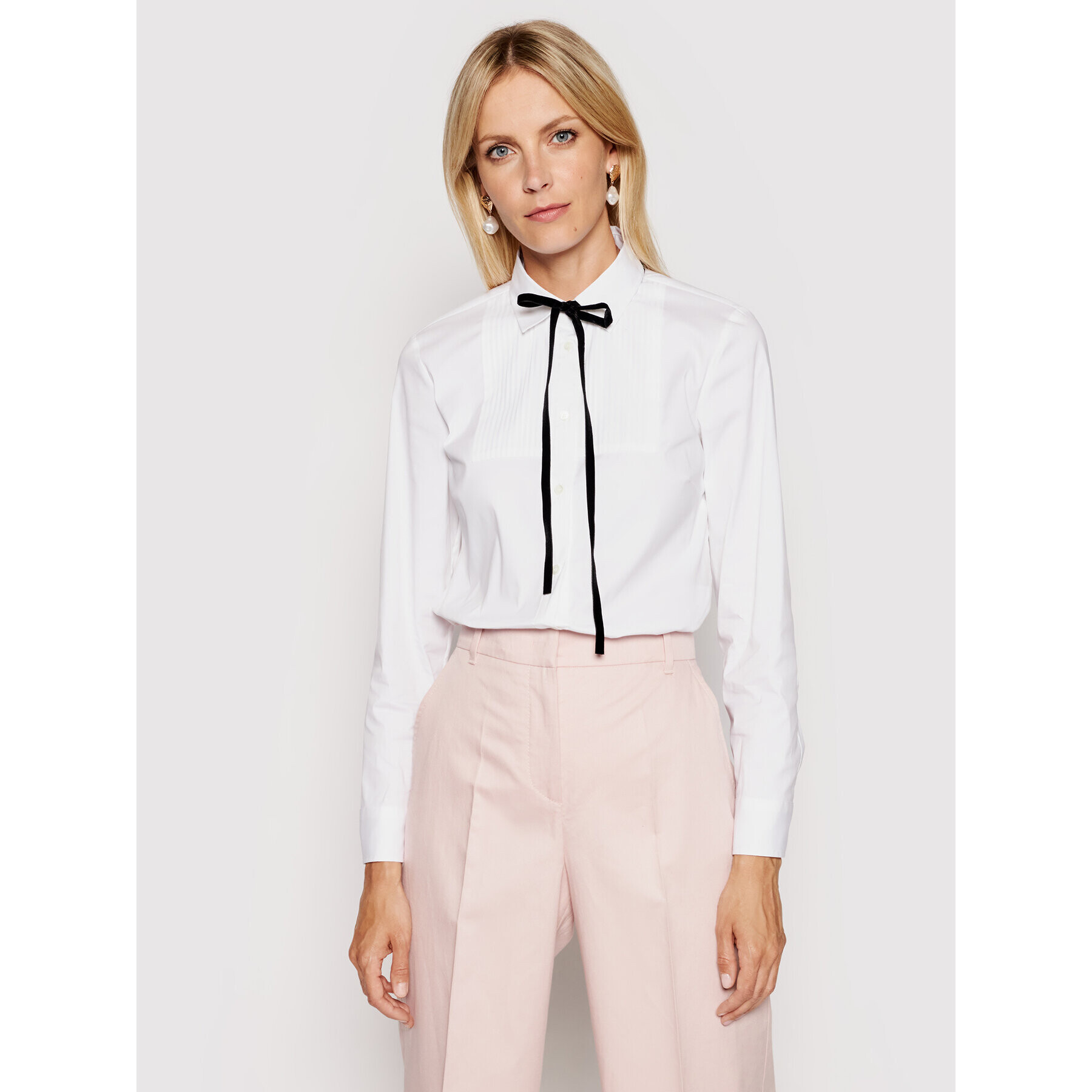 Red Valentino Риза WR3ABF55 Бял Regular Fit - Pepit.bg