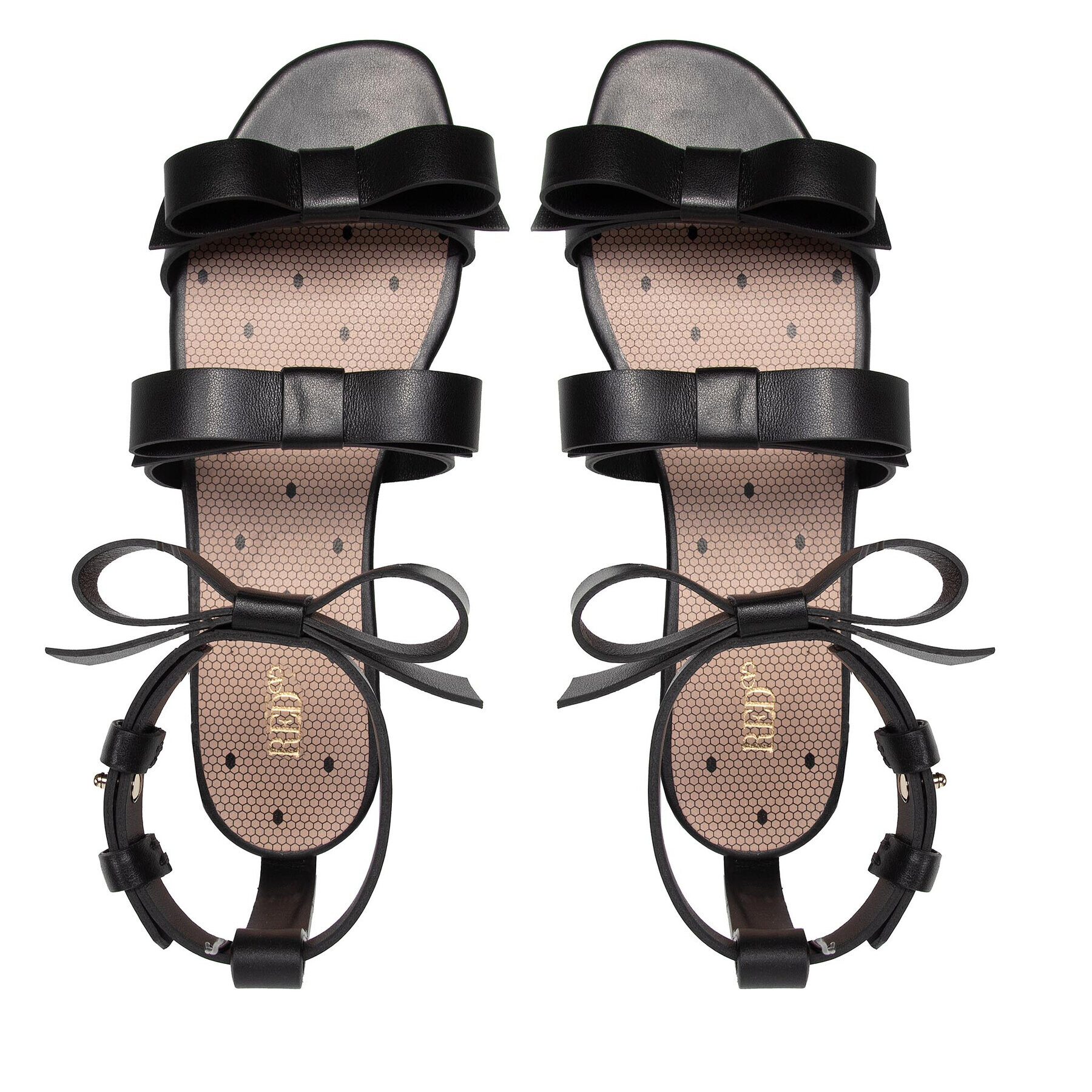 Red Valentino Сандали XQ2S0H26MEN Черен - Pepit.bg