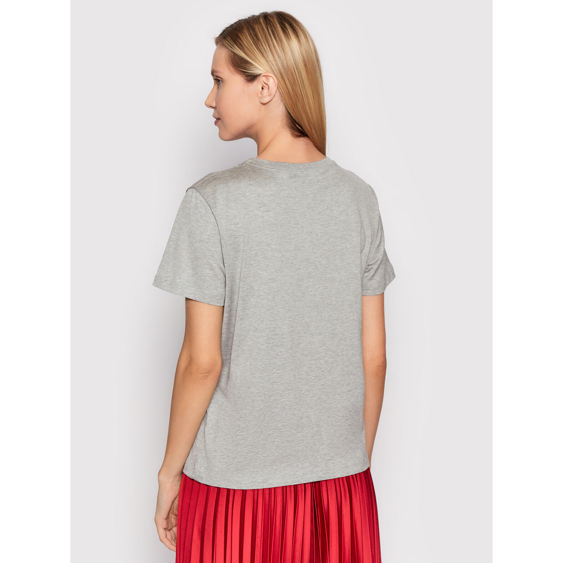 Red Valentino Тишърт XR3MG13Q Сив Regular Fit - Pepit.bg