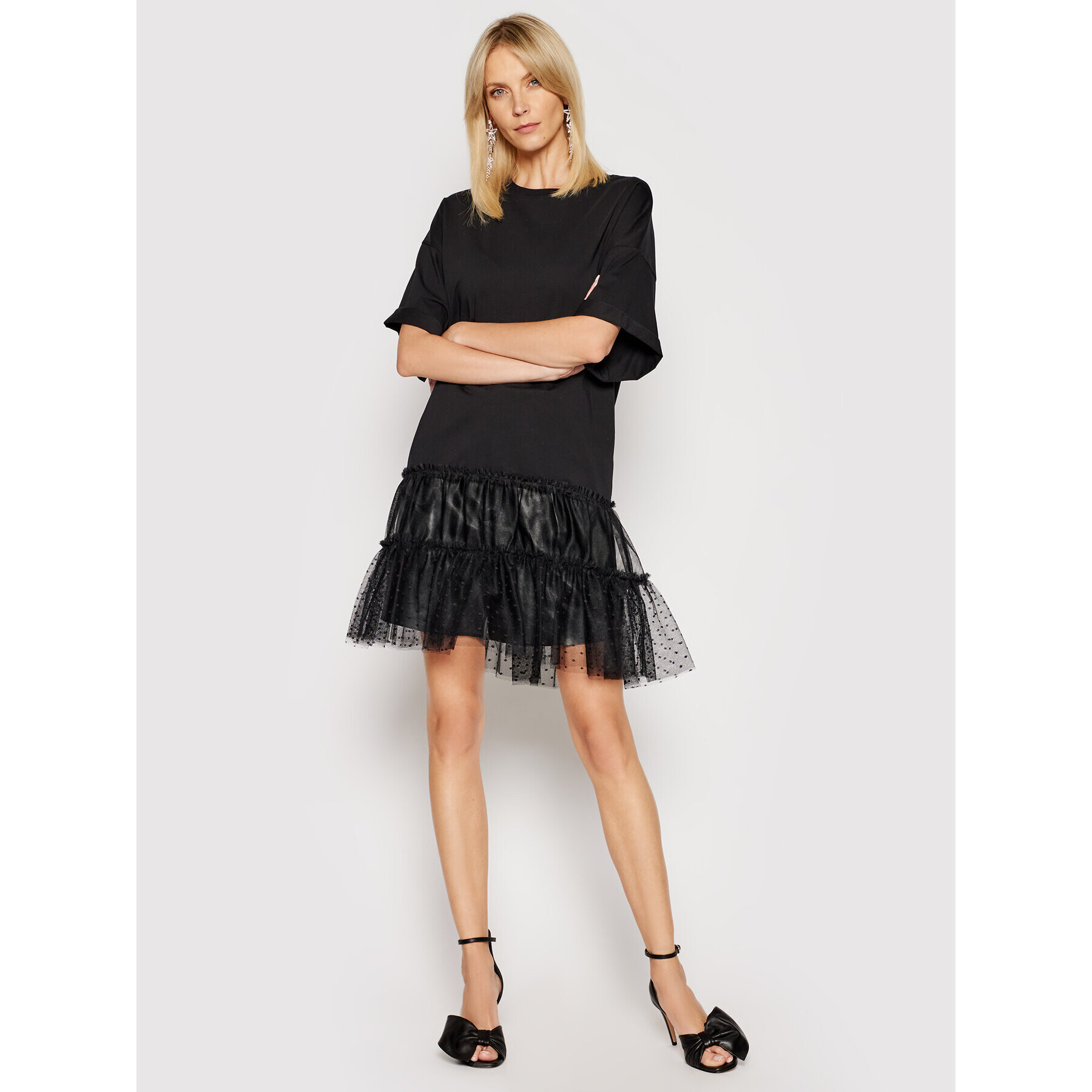 Red Valentino Туника VR0MG09Z Черен Relaxed Fit - Pepit.bg