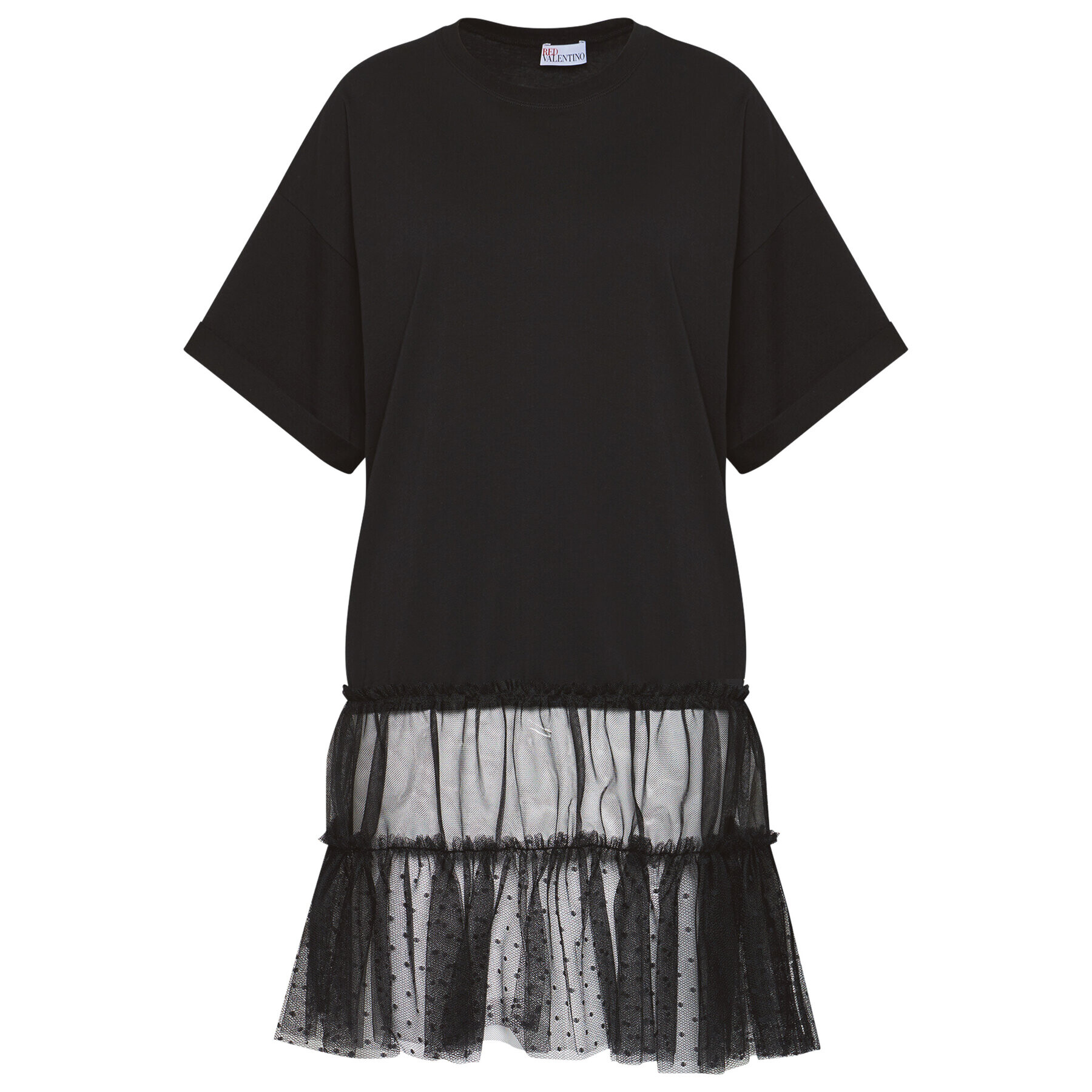Red Valentino Туника VR0MG09Z Черен Relaxed Fit - Pepit.bg