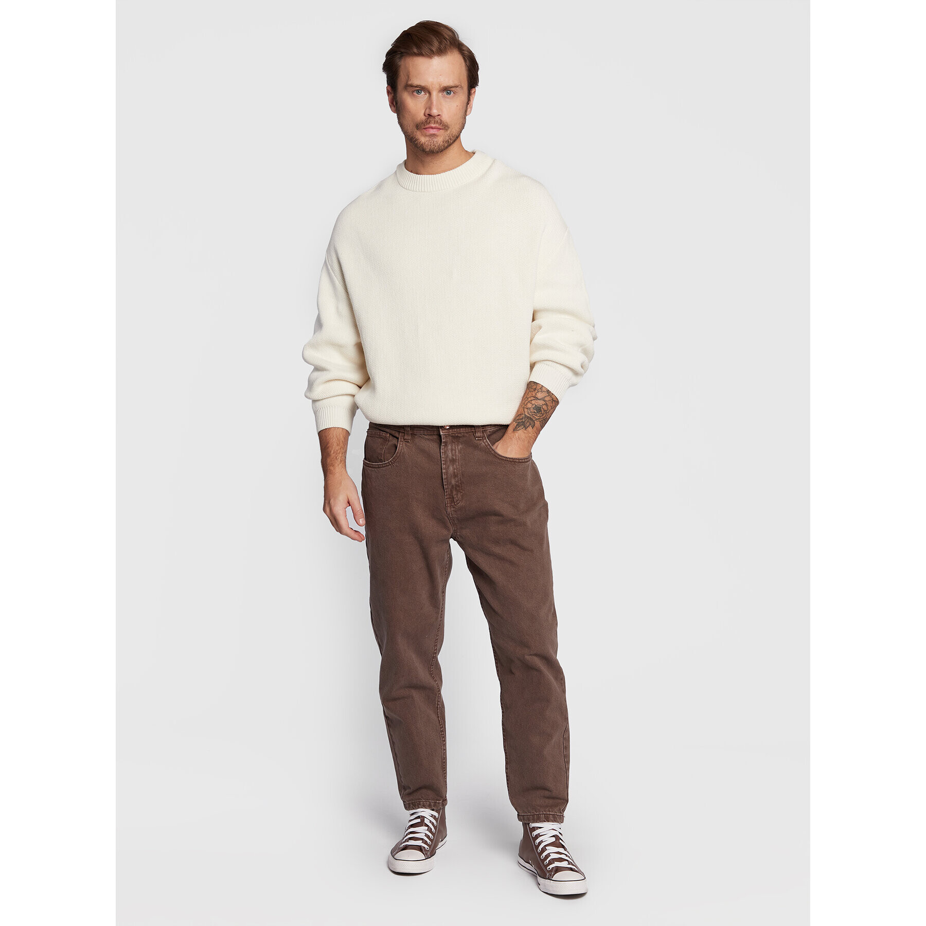 Redefined Rebel Дънки Como 217109 Кафяв Regular Fit - Pepit.bg