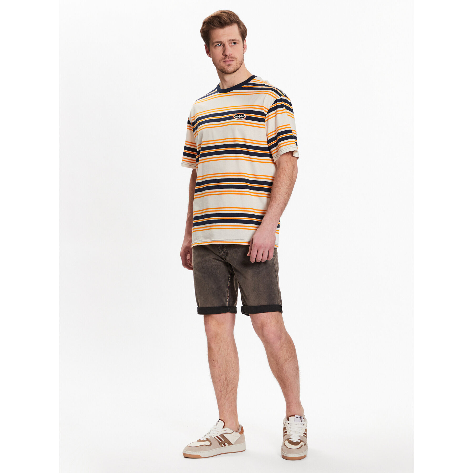 Redefined Rebel Дънкови шорти Stockholm 226131 Черен Slim Fit - Pepit.bg