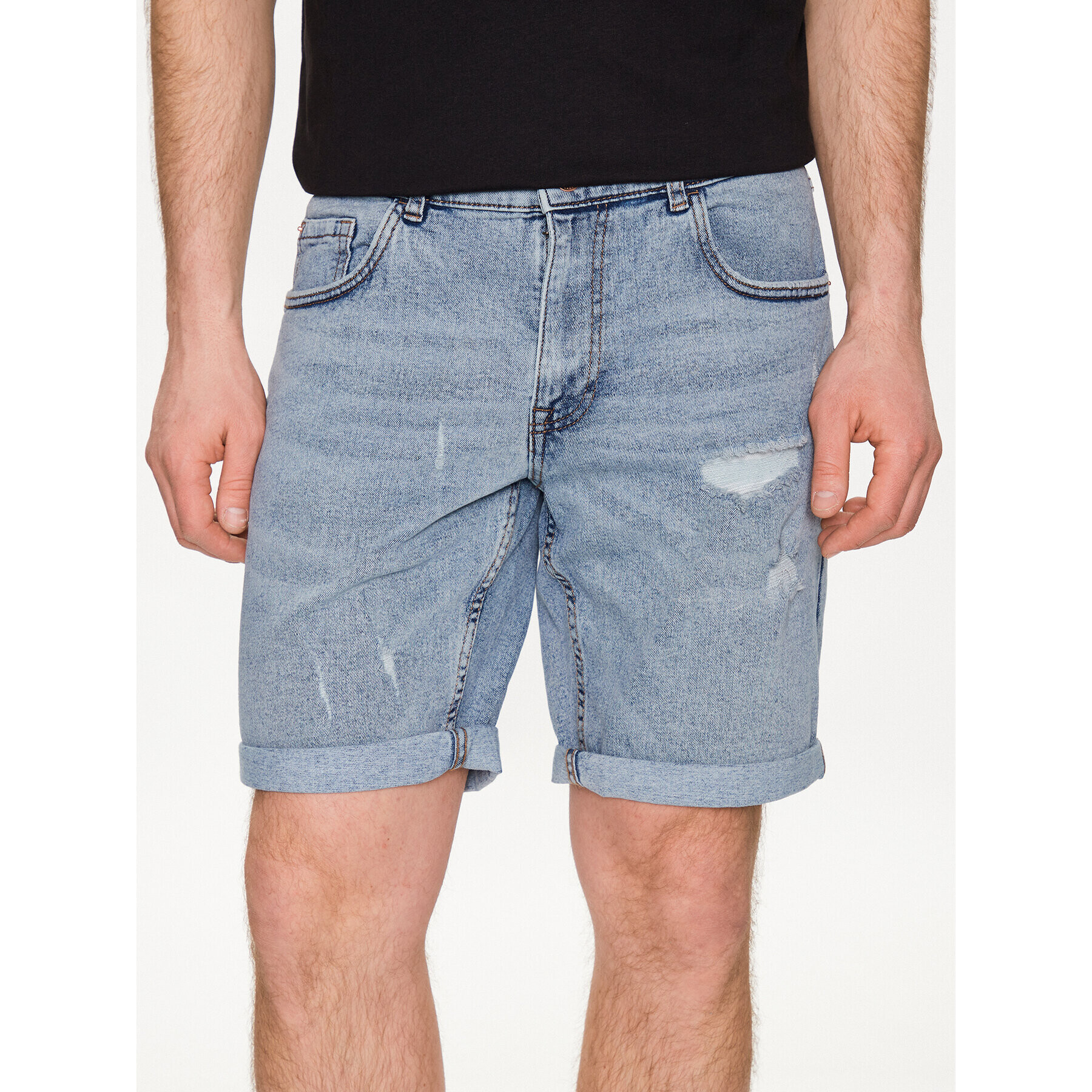 Redefined Rebel Дънкови шорти Stockholm 226131 Син Slim Fit - Pepit.bg