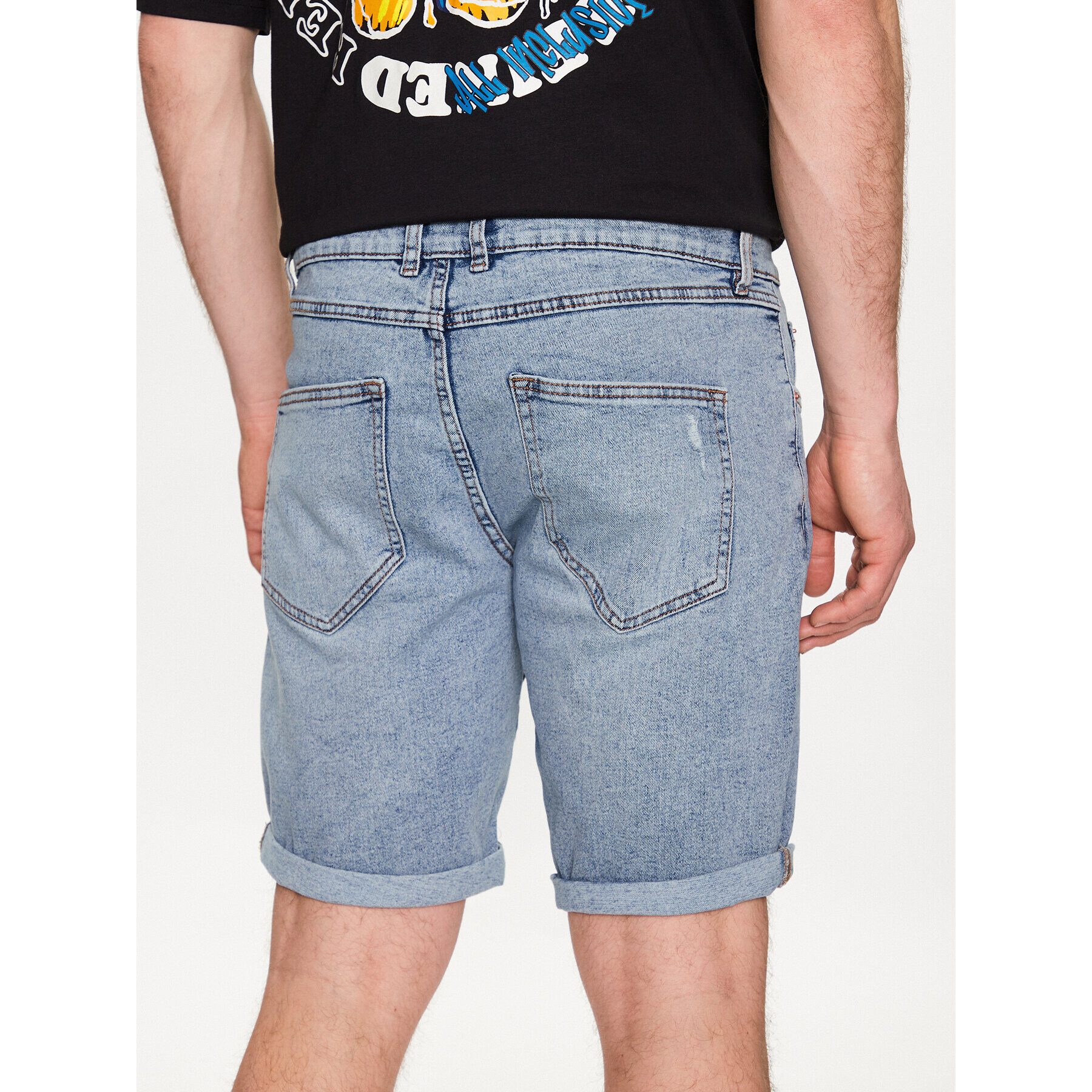 Redefined Rebel Дънкови шорти Stockholm 226131 Син Slim Fit - Pepit.bg