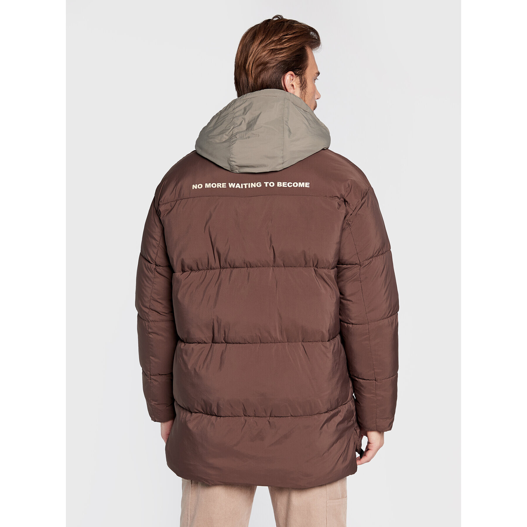Redefined Rebel Пухено яке Andreas 225004 Кафяв Regular Fit - Pepit.bg